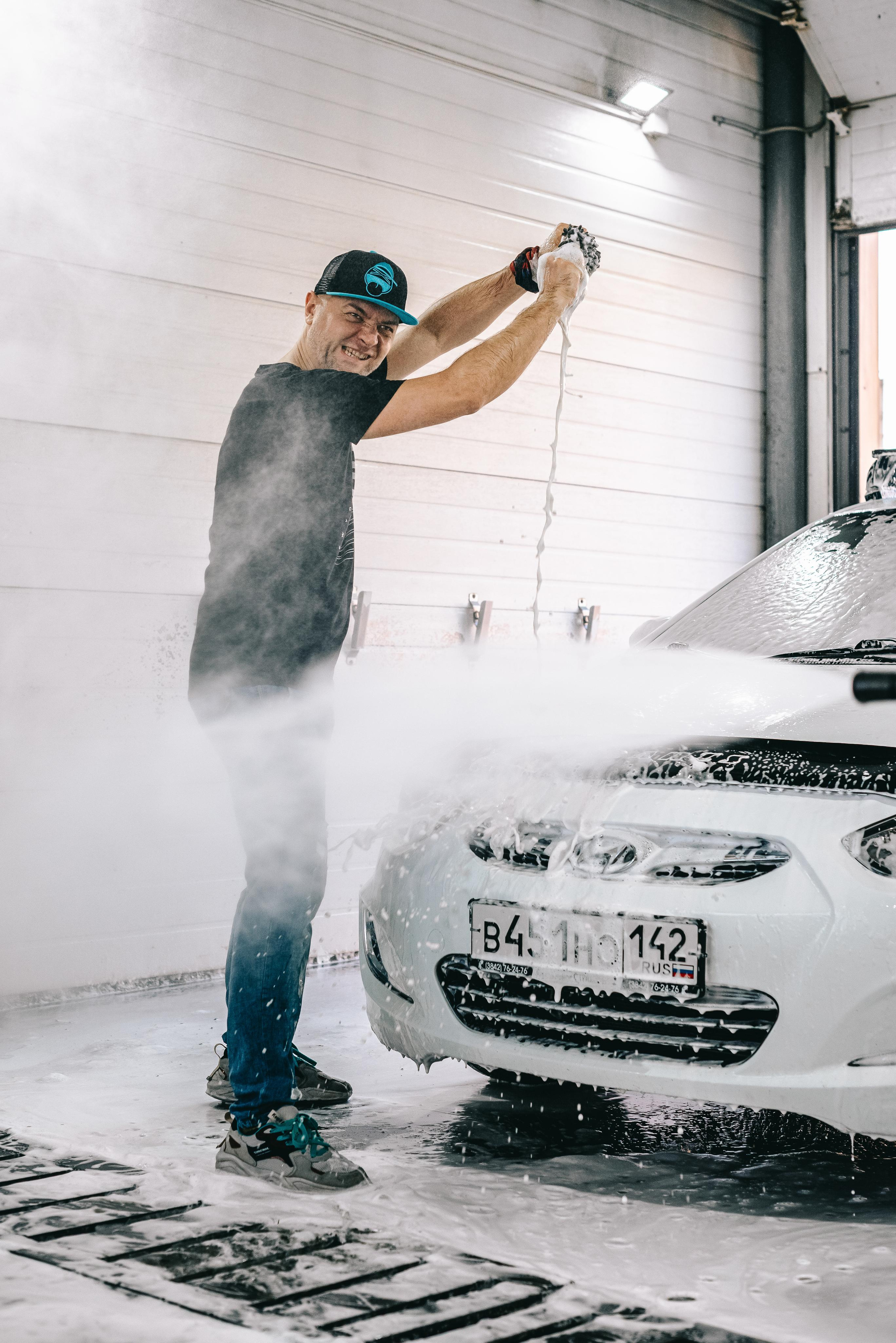 Love Story фотосессия на автомойке Кемерово