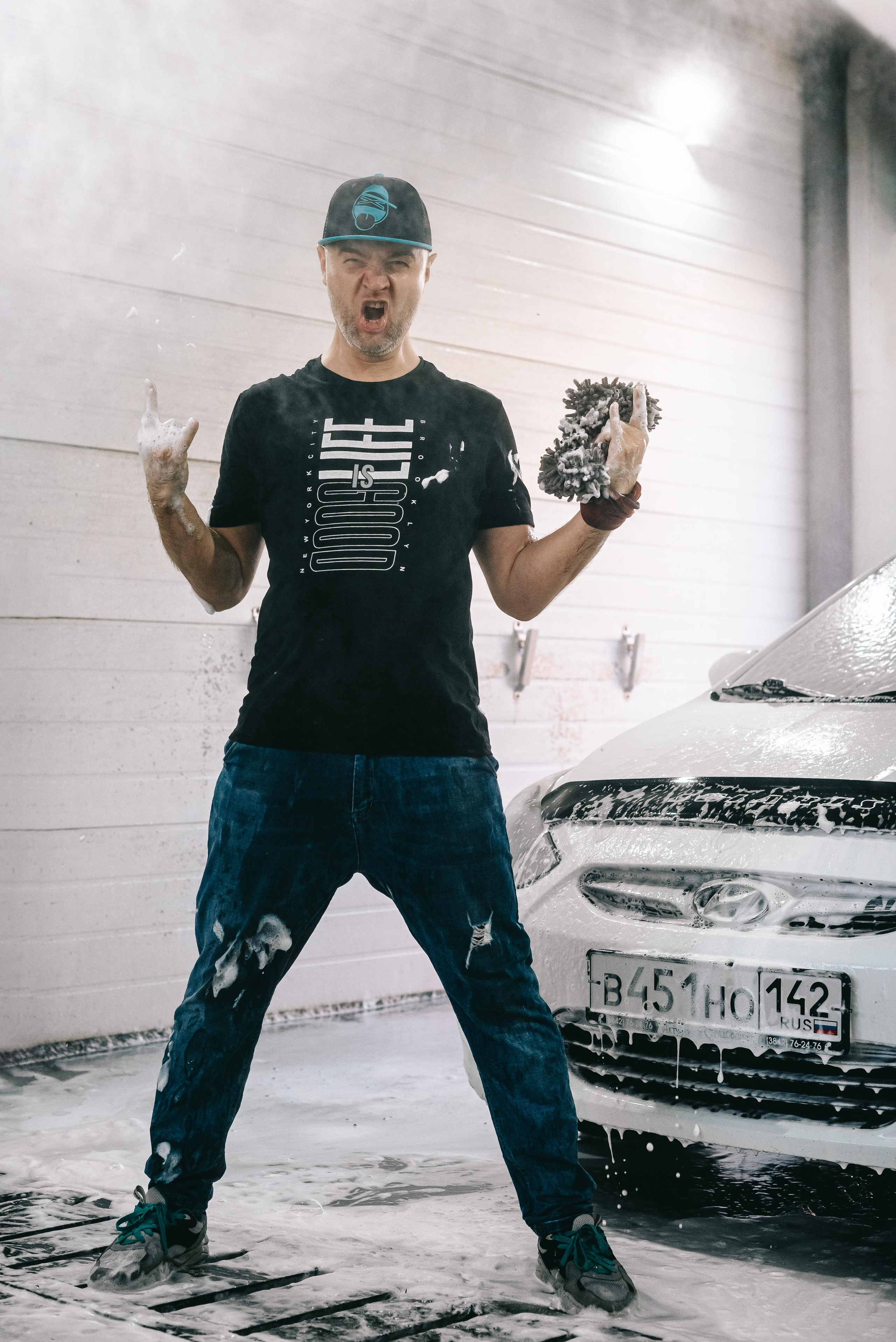 Love Story фотосессия на автомойке Кемерово