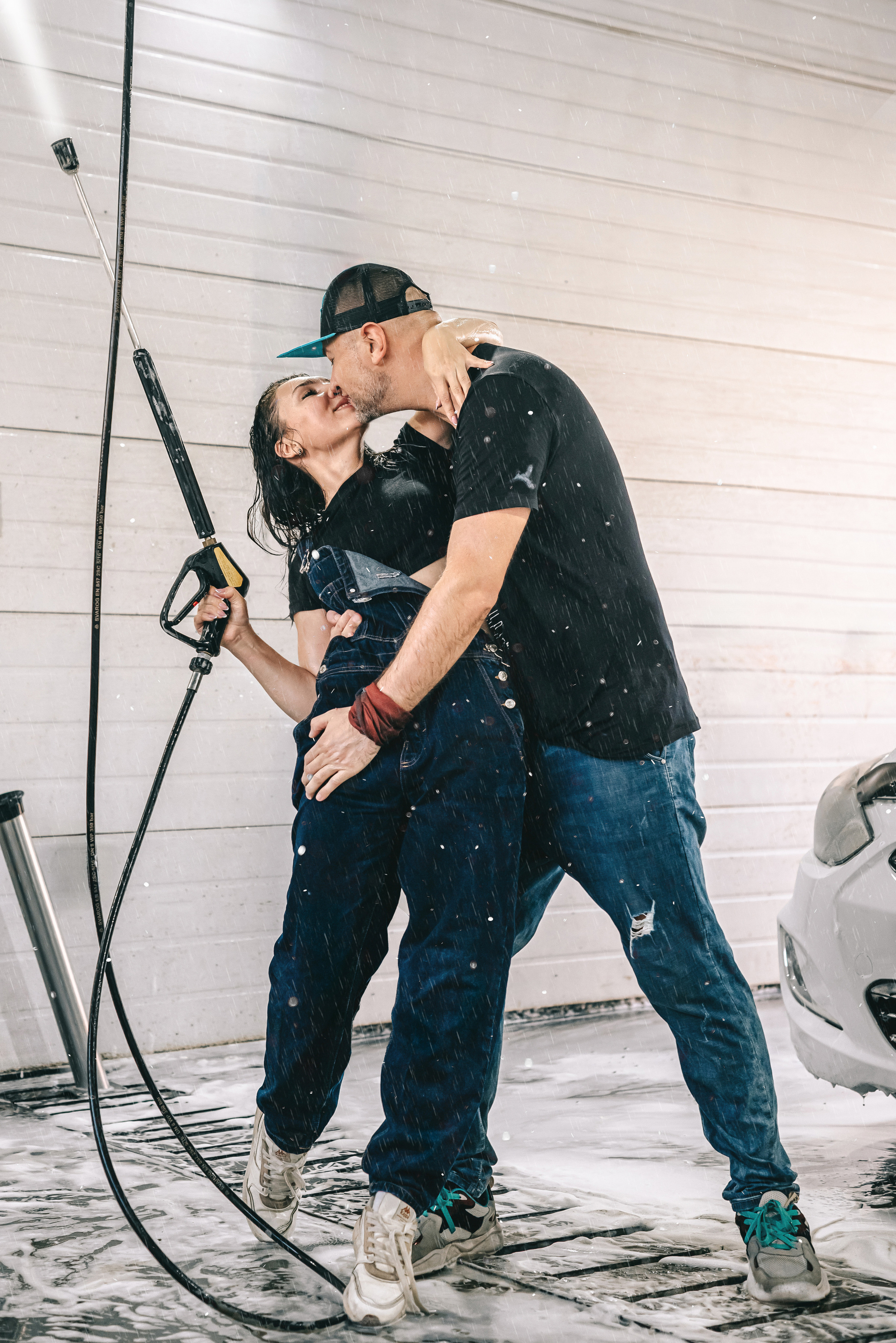 Love Story фотосессия на автомойке Кемерово