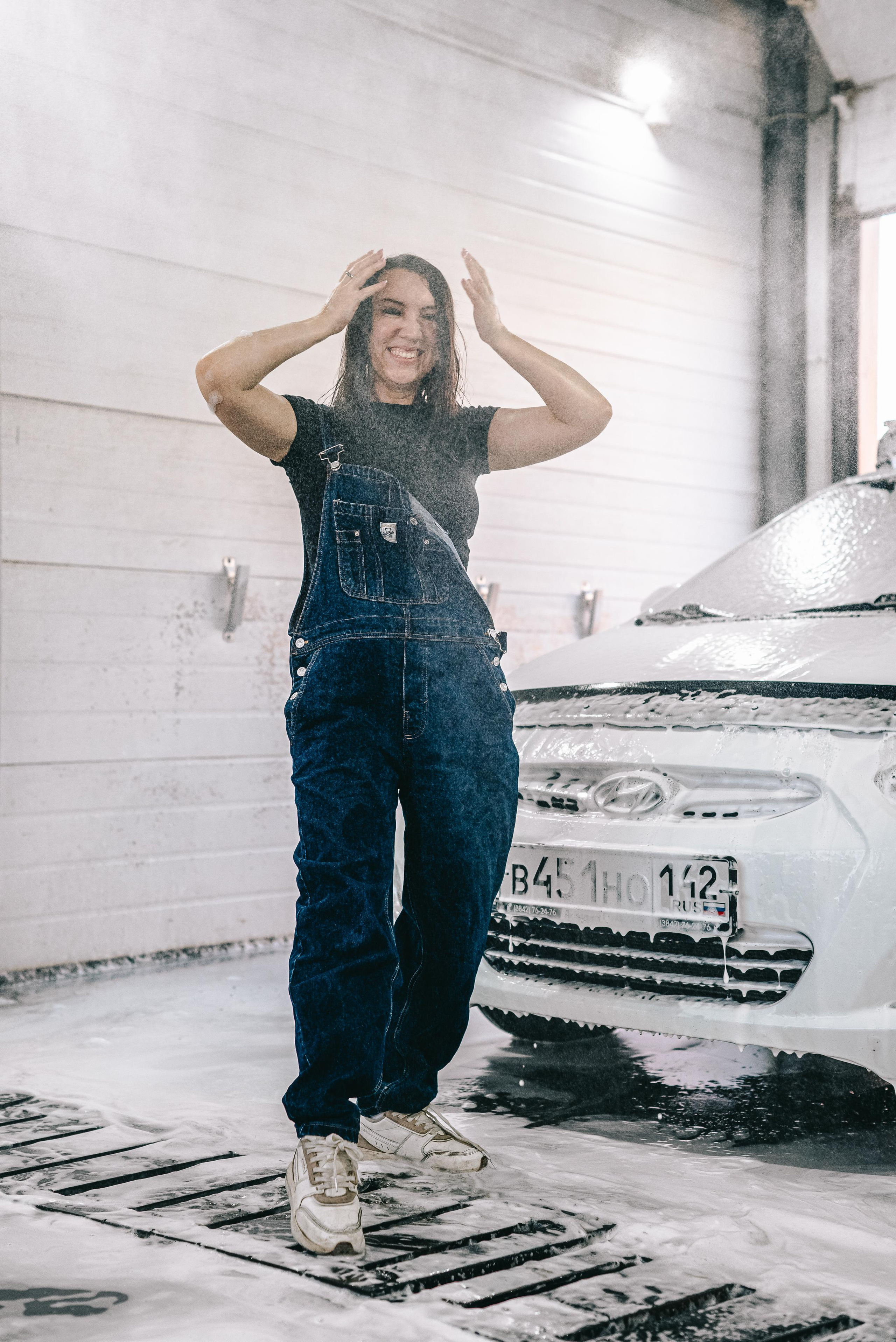 Love Story фотосессия на автомойке Кемерово