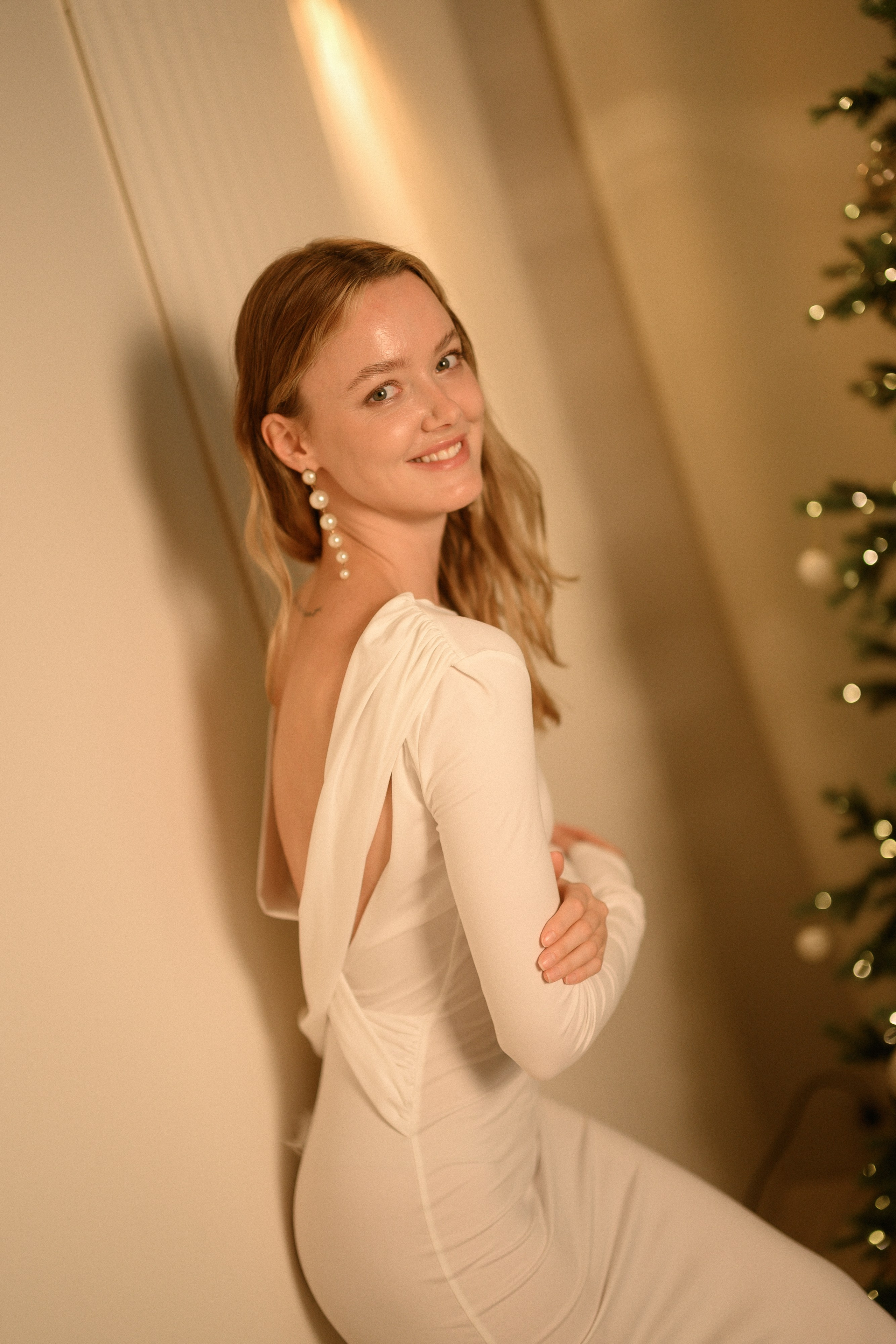 Новогодняя съёмка в фотостудии с ёлкой. Semerlina.ru