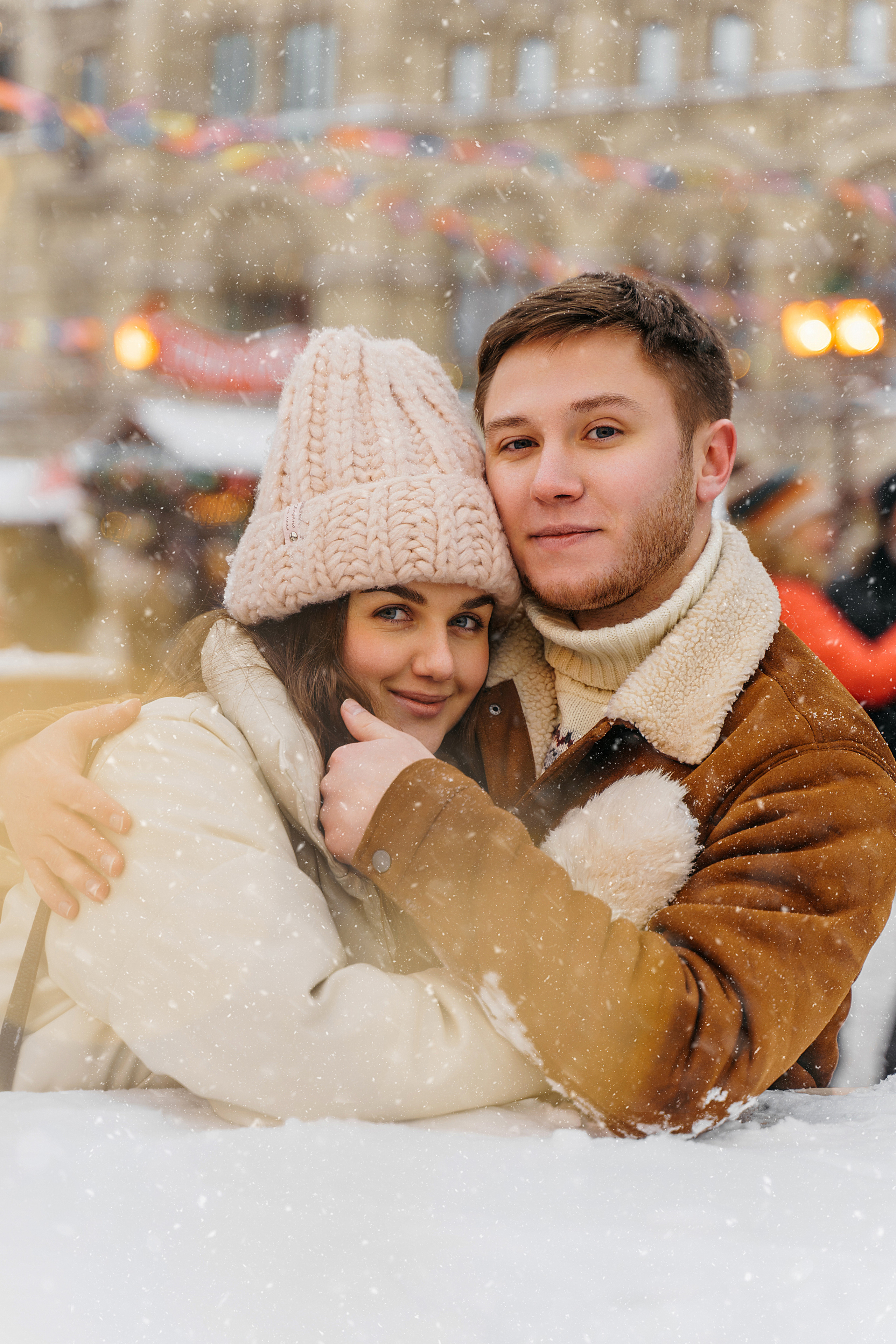 Зимняя love storу ГУМ. Свадебный фотограф