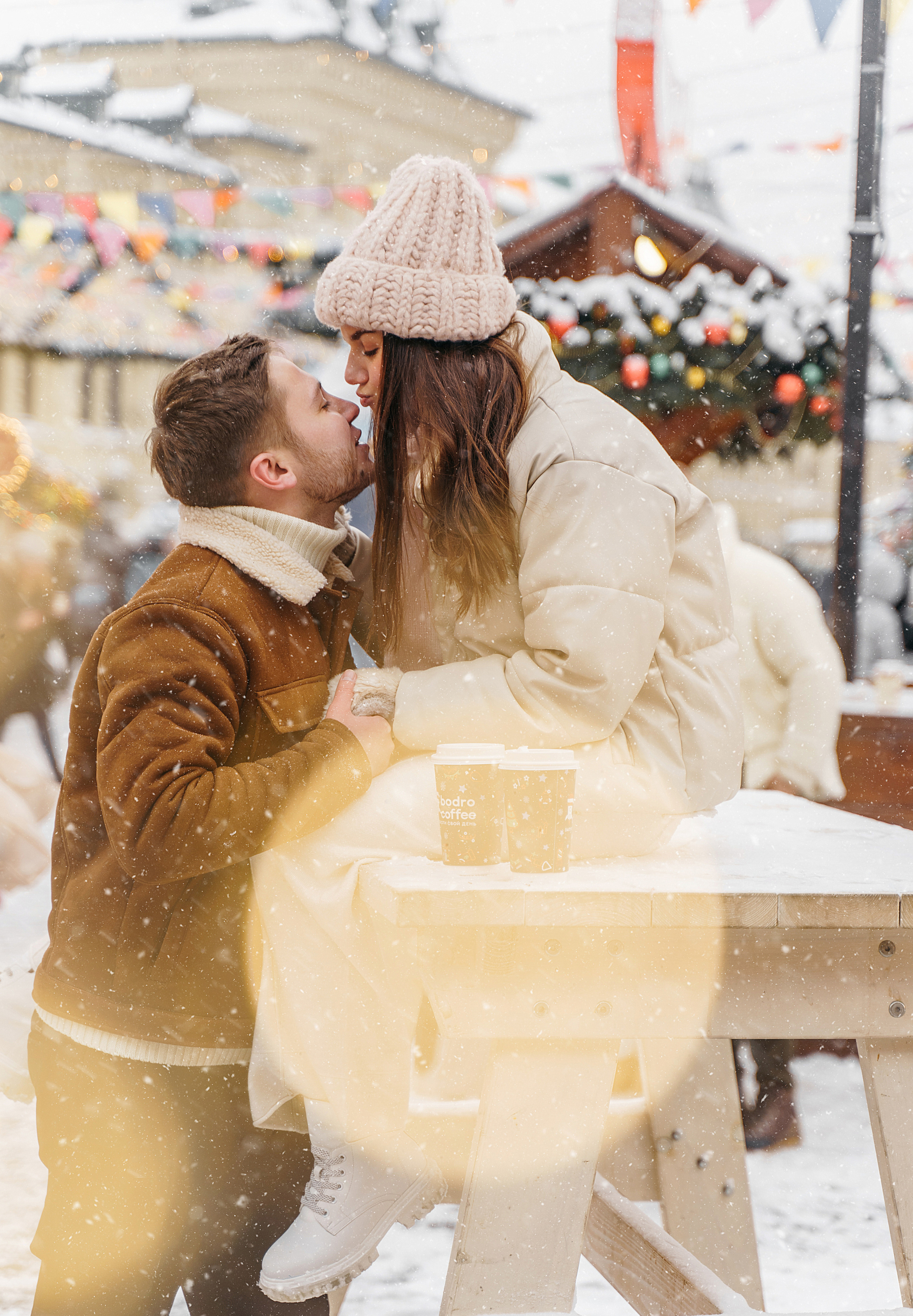 Зимняя love storу ГУМ. Свадебный фотограф