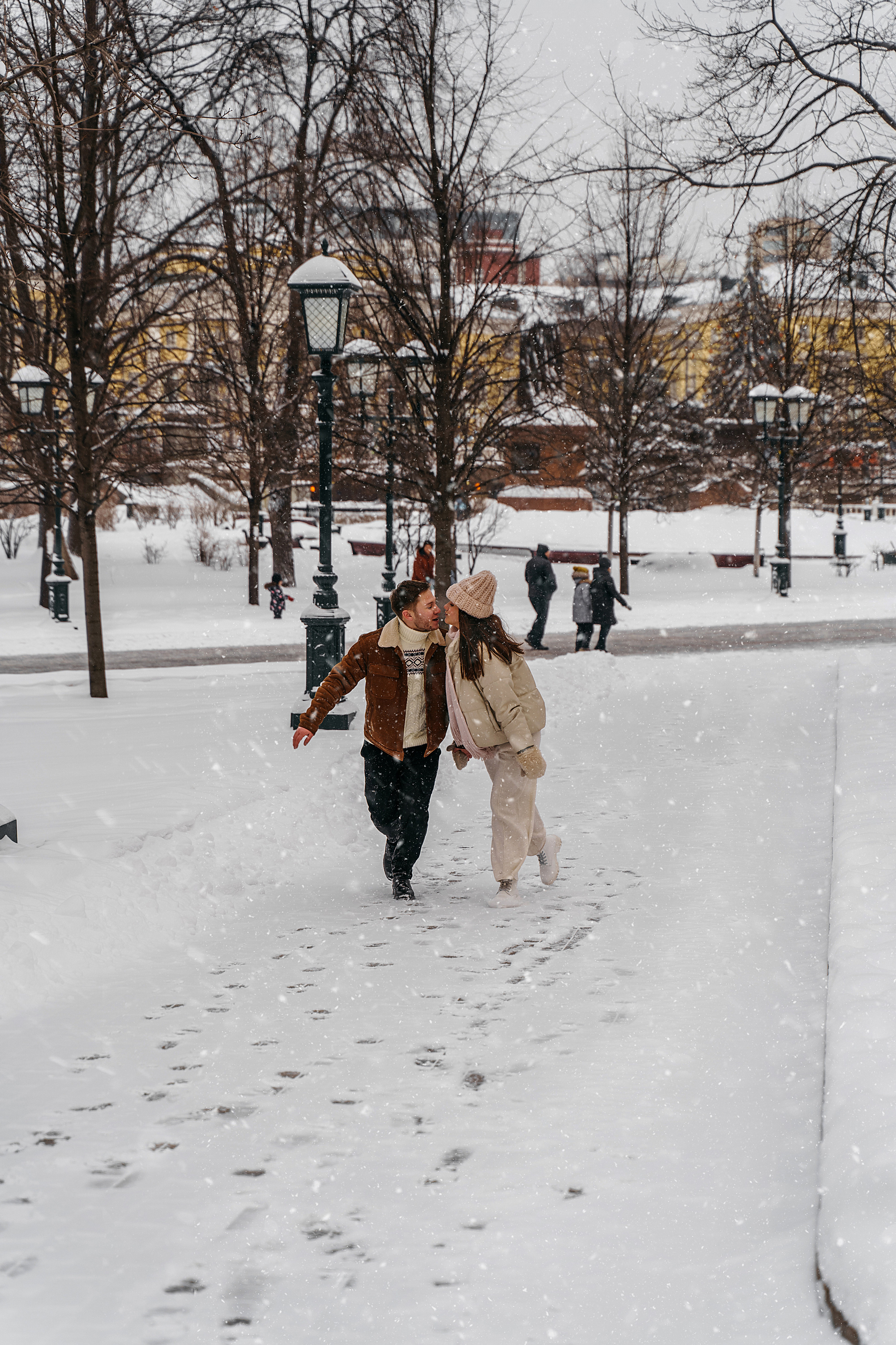 Зимняя love storу ГУМ. Свадебный фотограф