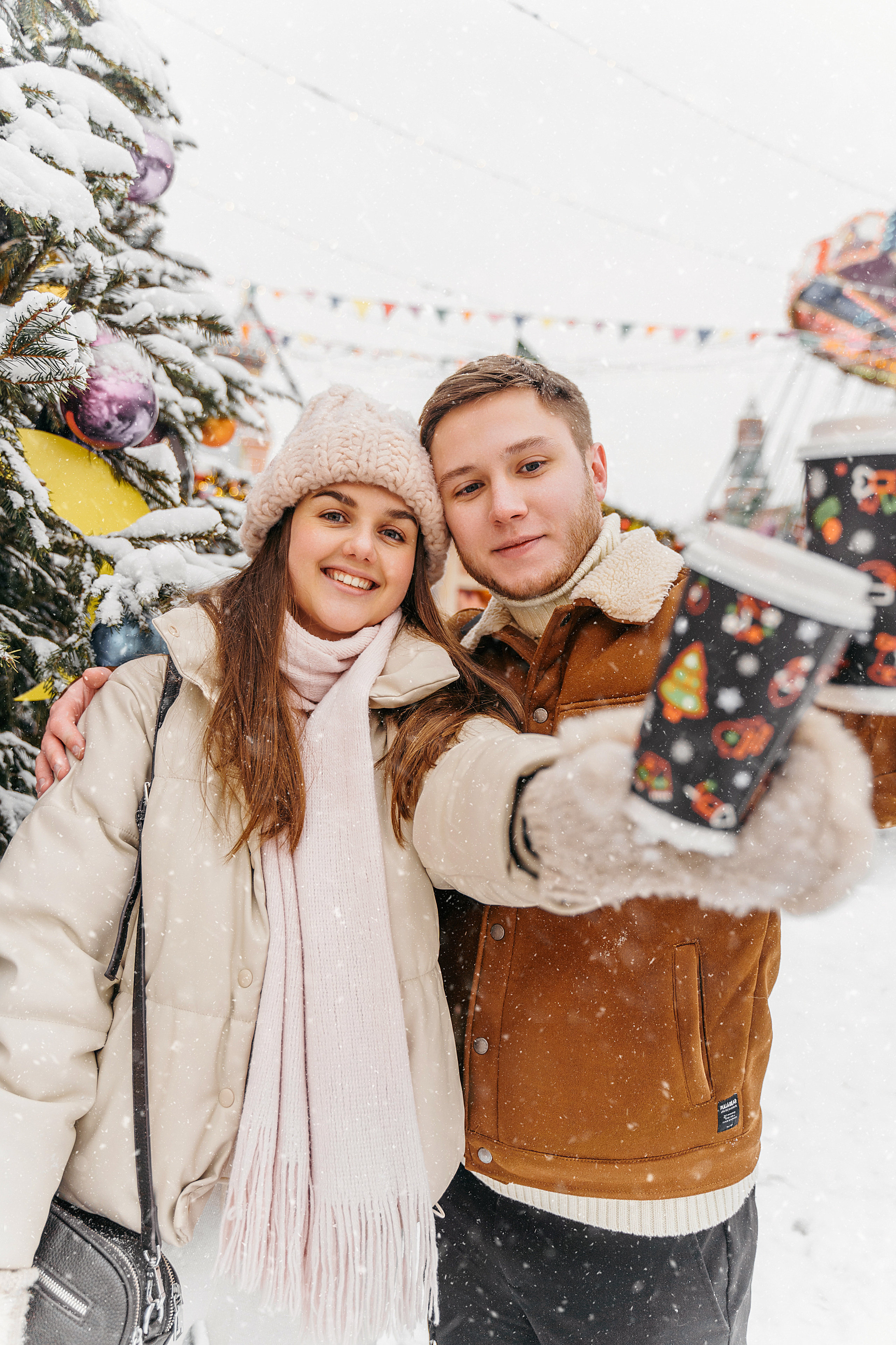 Зимняя love storу ГУМ. Свадебный фотограф