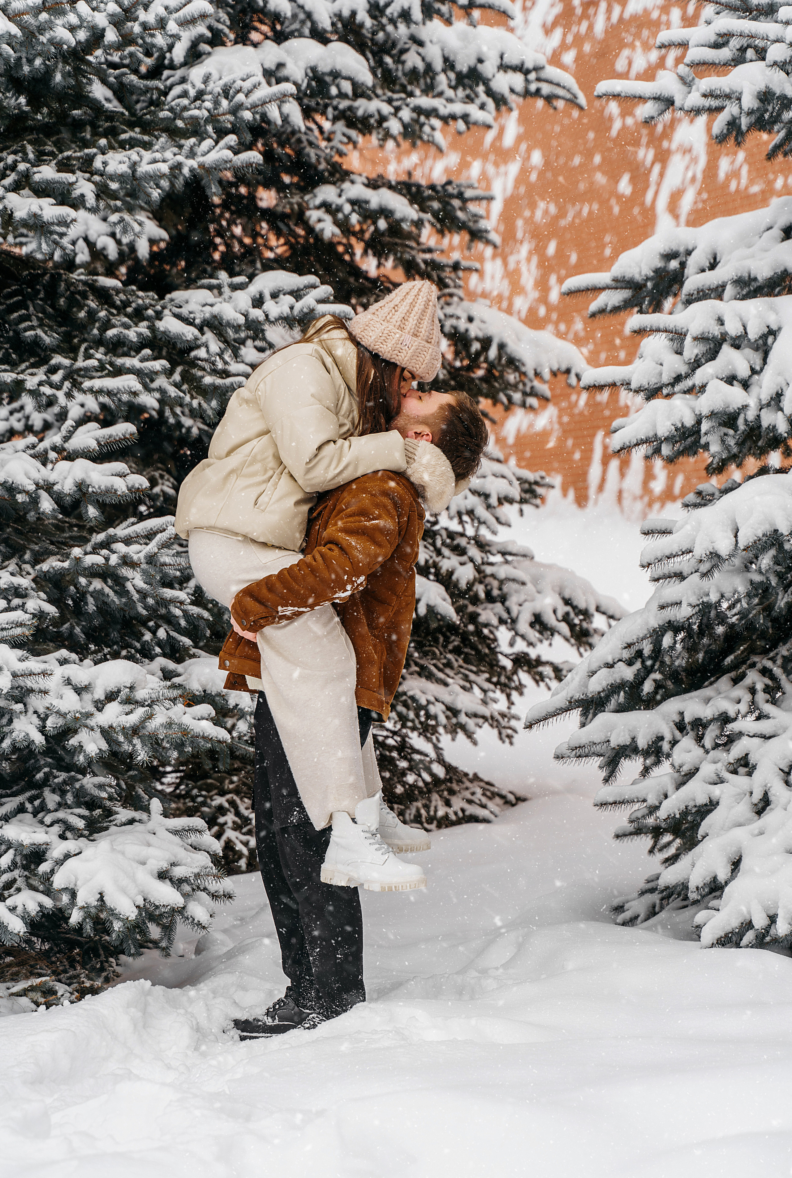 Зимняя love storу ГУМ. Свадебный фотограф