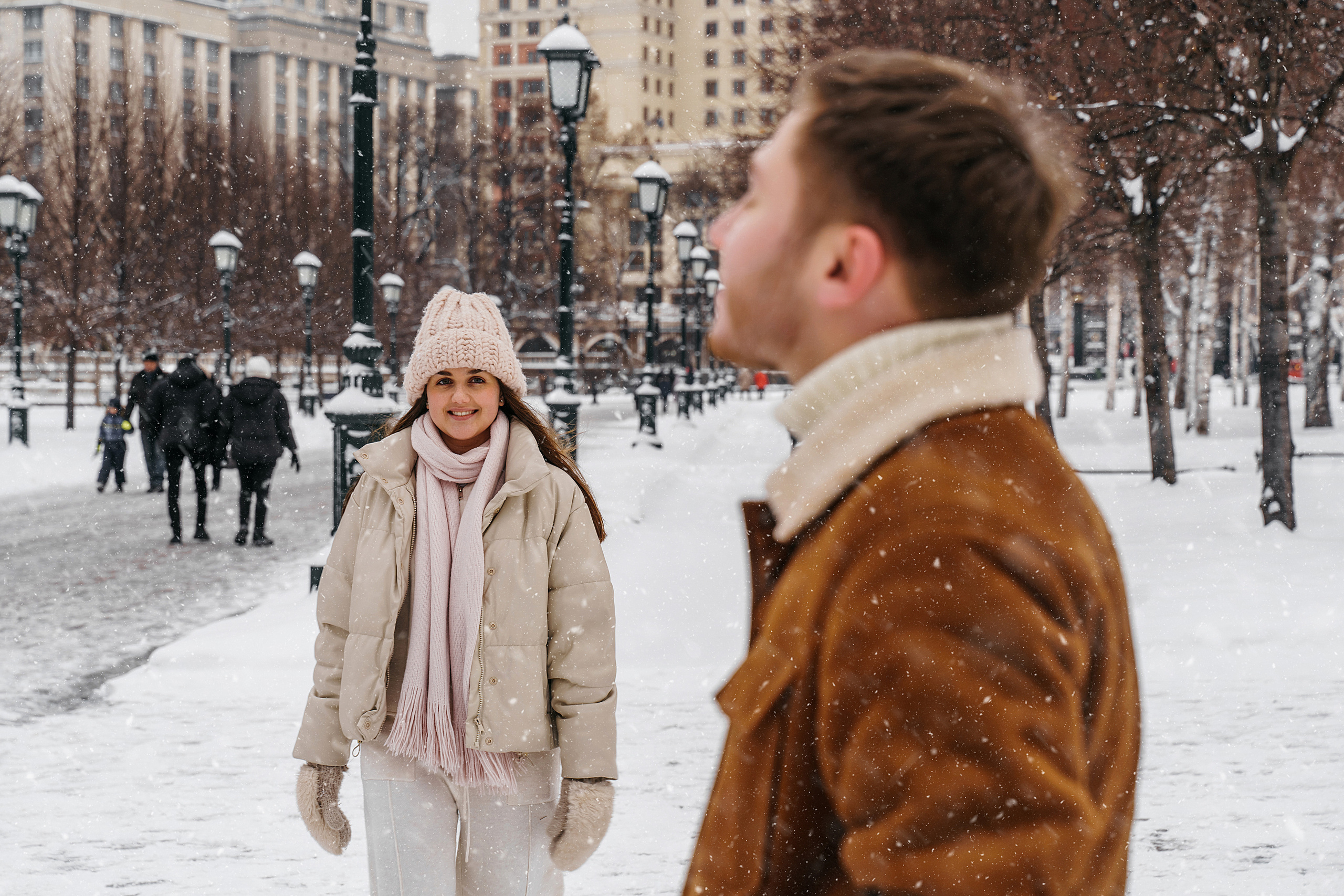 Зимняя love storу ГУМ. Свадебный фотограф