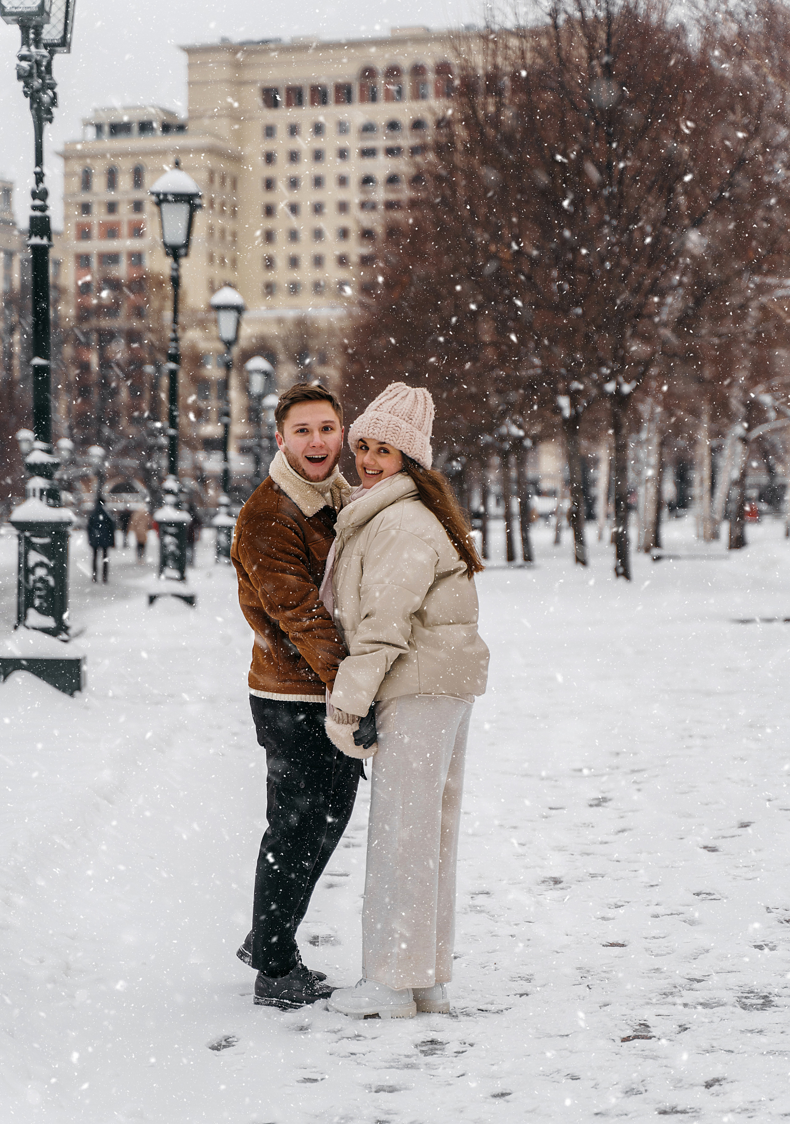 Зимняя love storу ГУМ. Свадебный фотограф