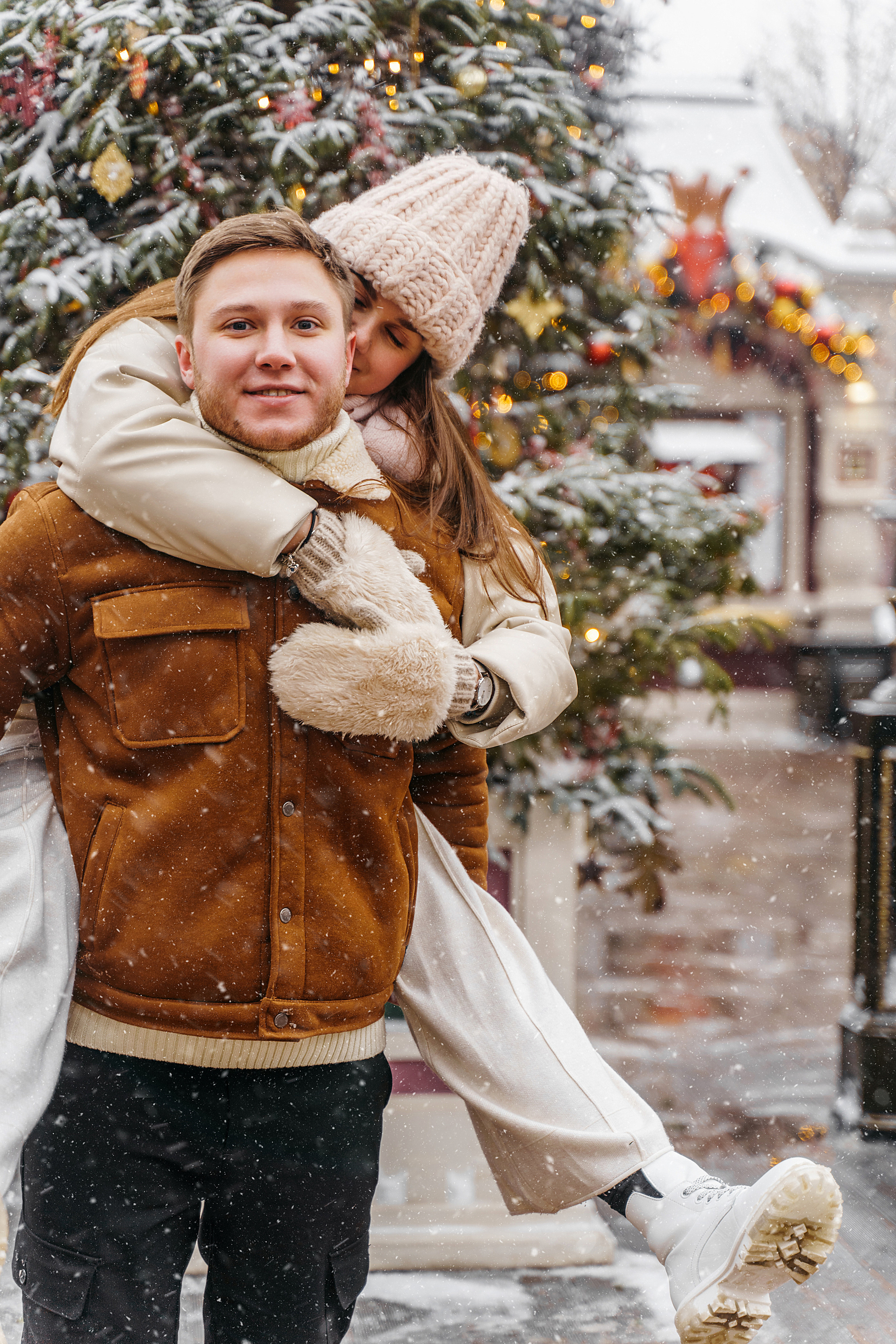 Зимняя love storу ГУМ. Свадебный фотограф