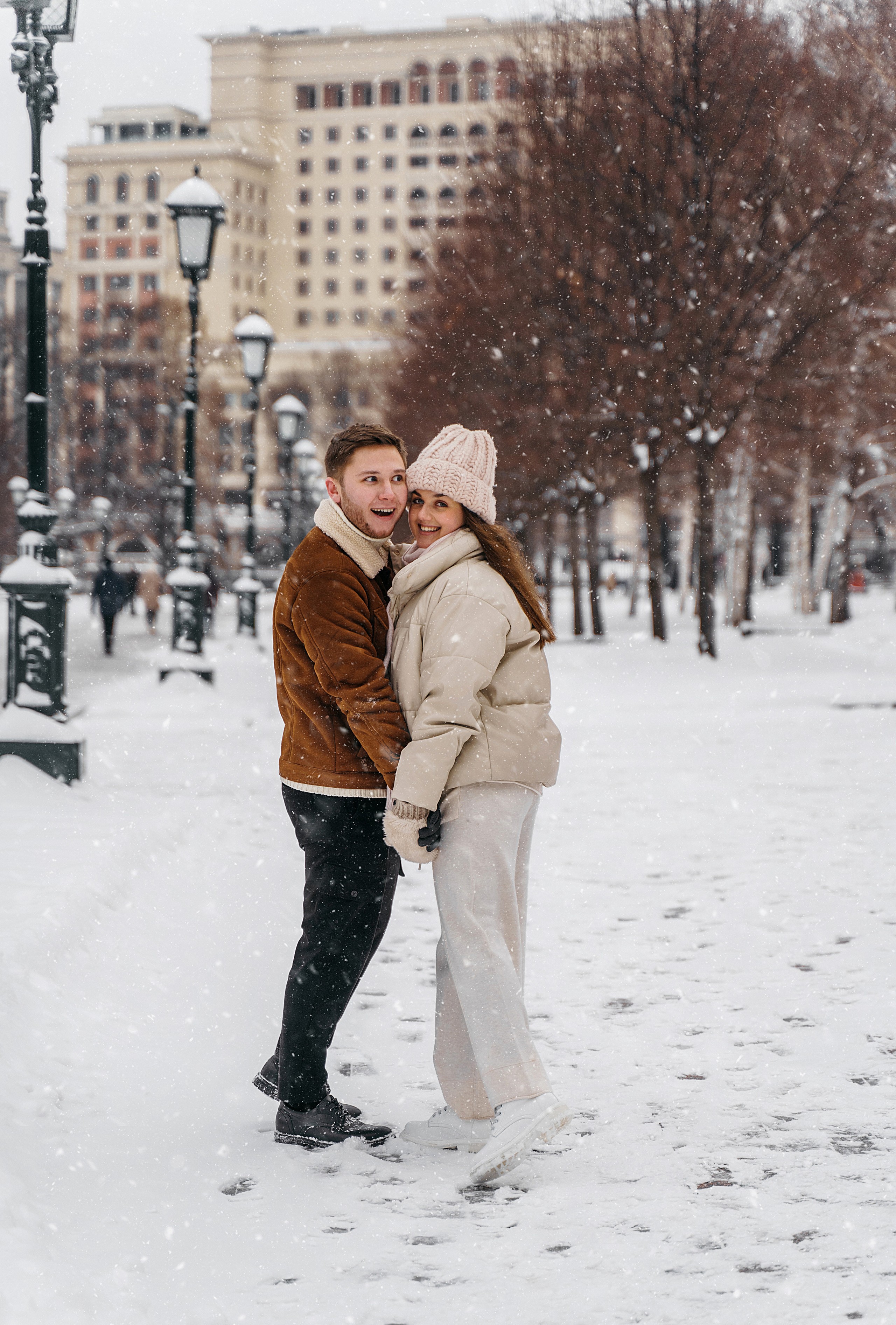 Зимняя love storу ГУМ. Свадебный фотограф