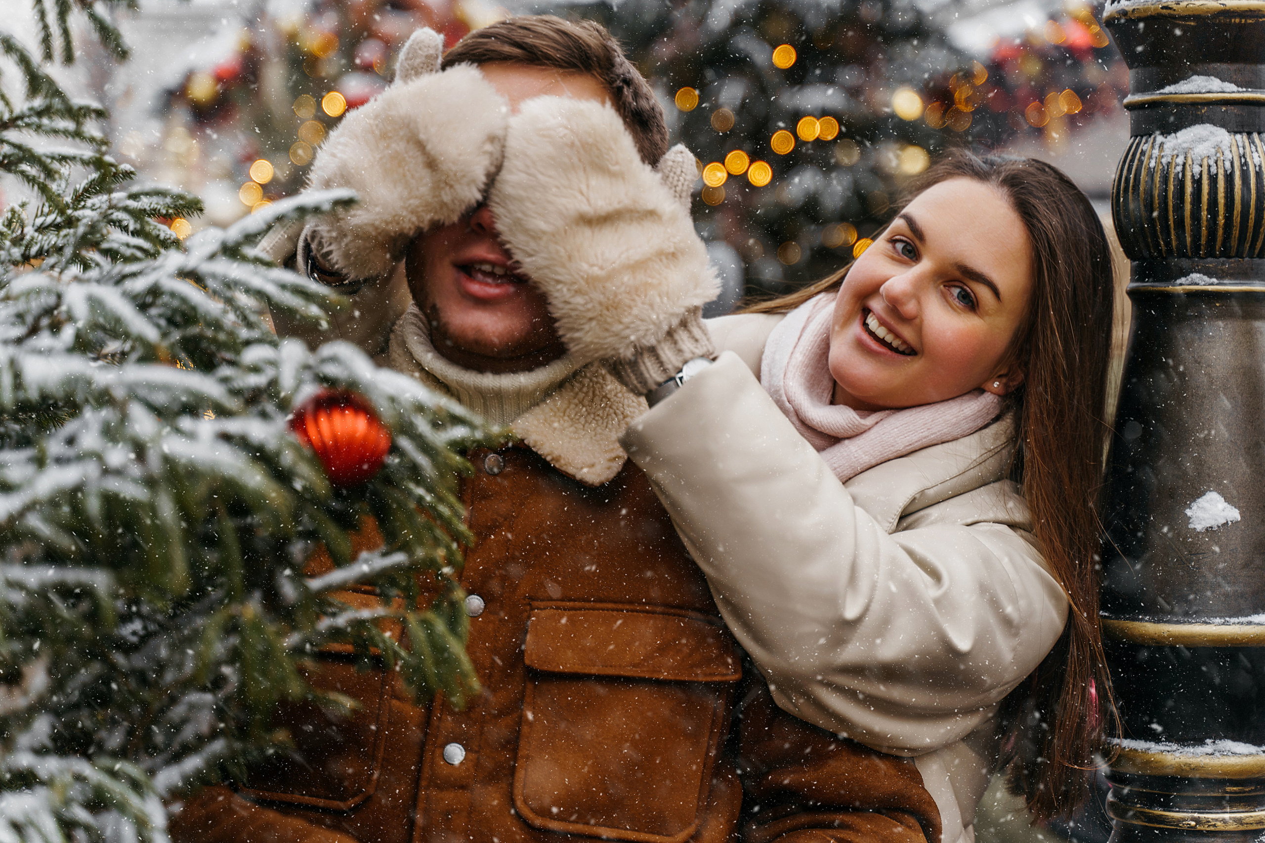 Зимняя love storу ГУМ. Свадебный фотограф