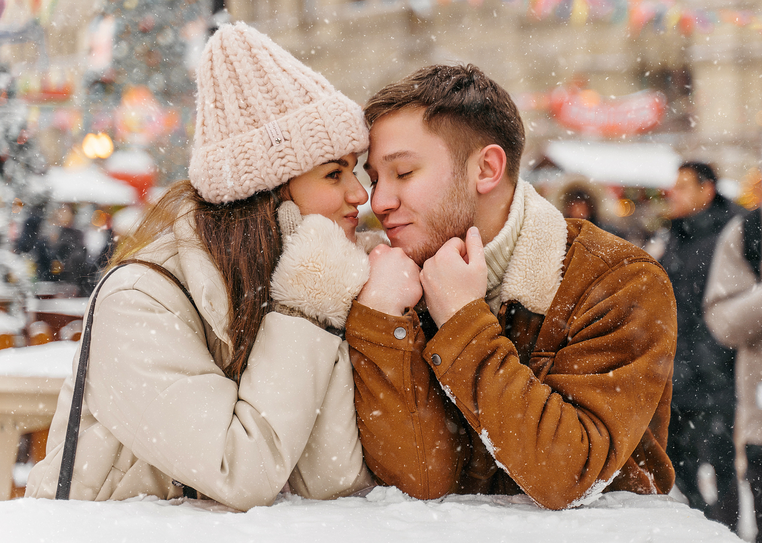 Зимняя love storу ГУМ. Свадебный фотограф