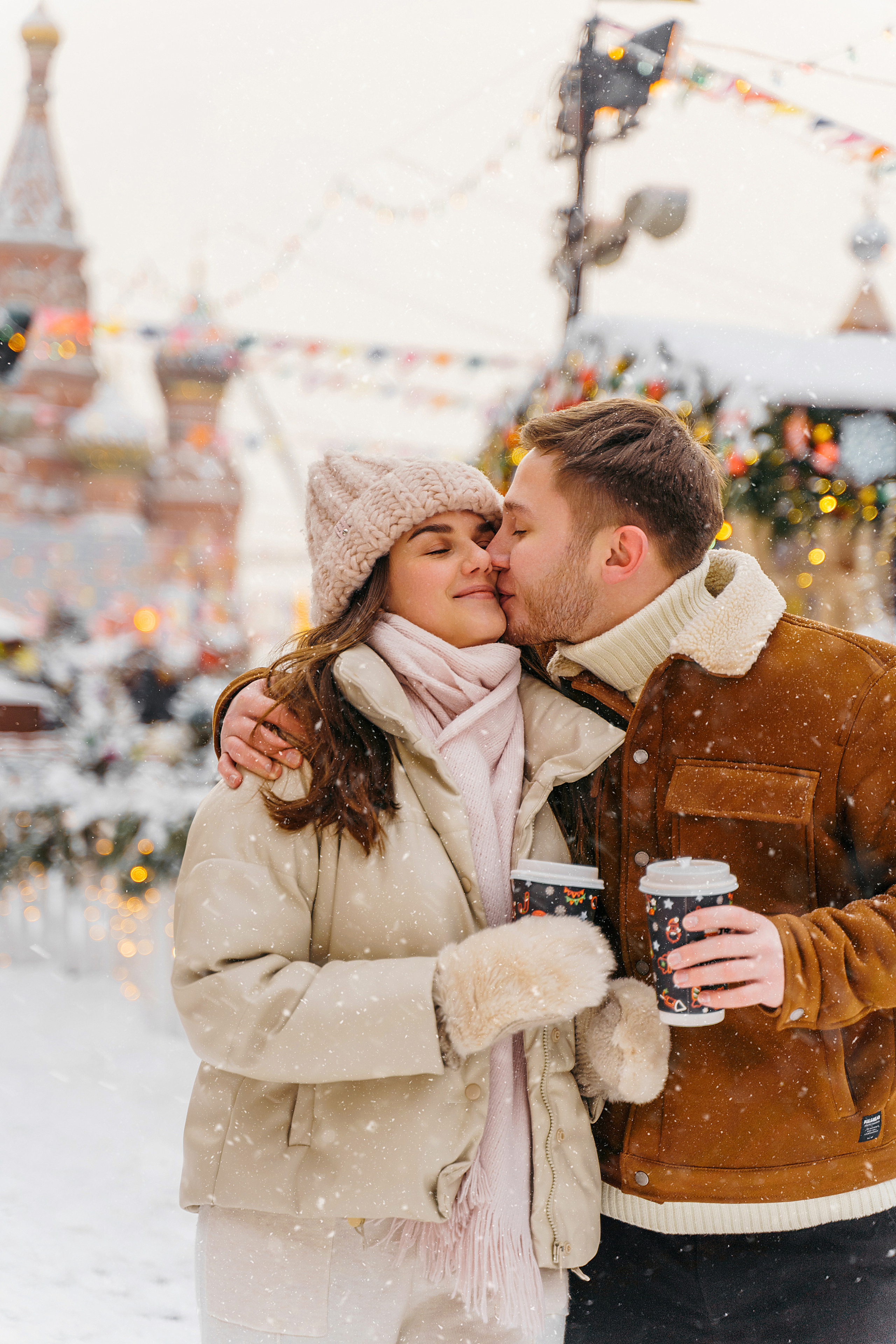 Зимняя love storу ГУМ. Свадебный фотограф