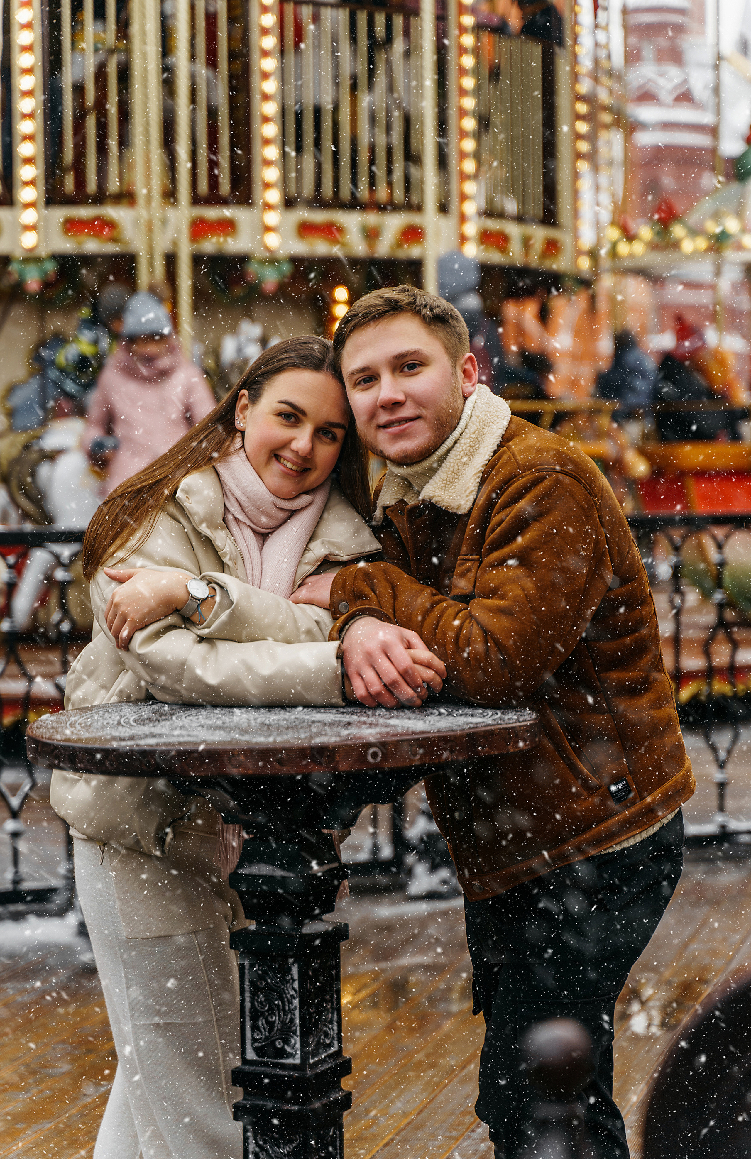 Зимняя love storу ГУМ. Свадебный фотограф