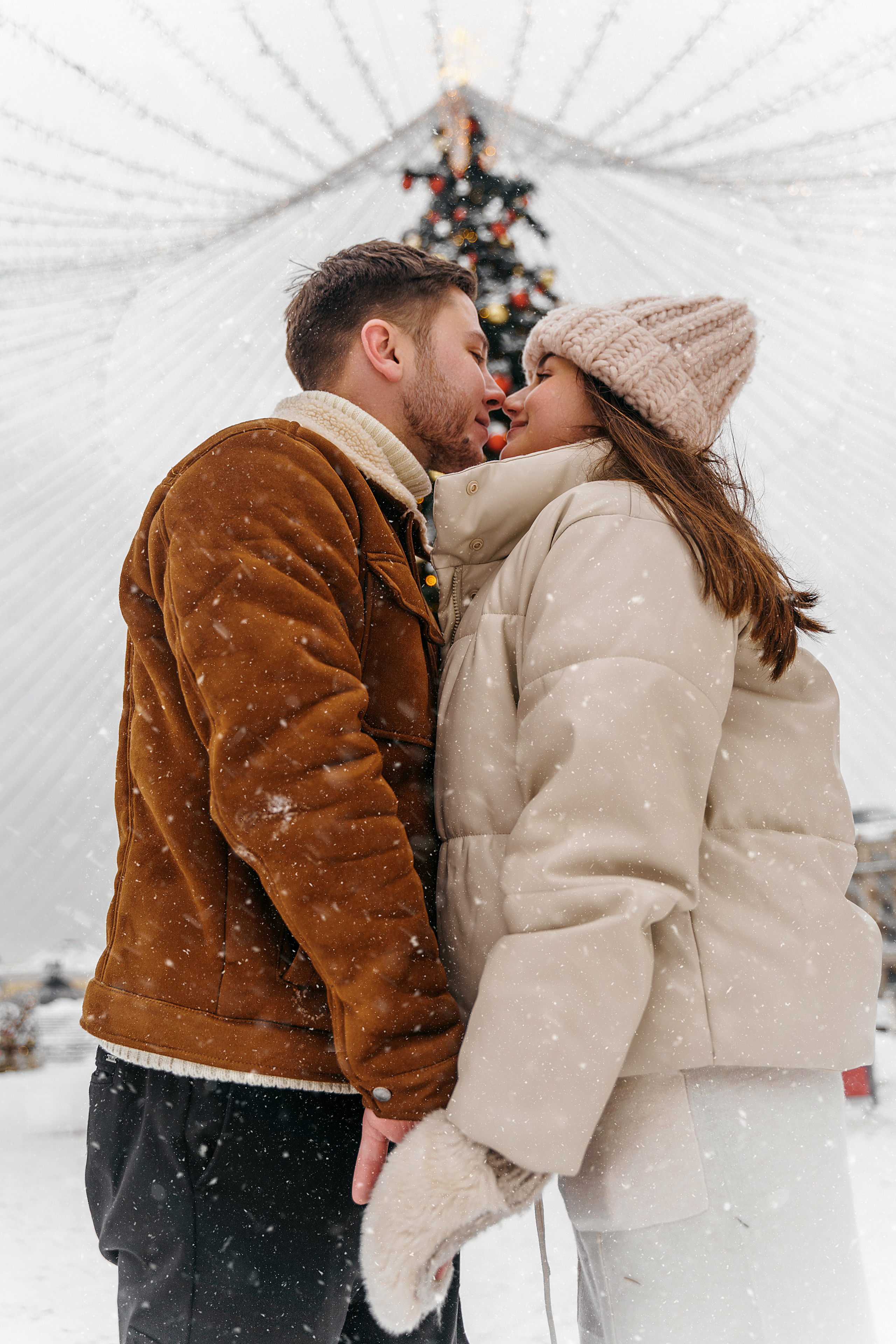 Зимняя love storу ГУМ. Свадебный фотограф