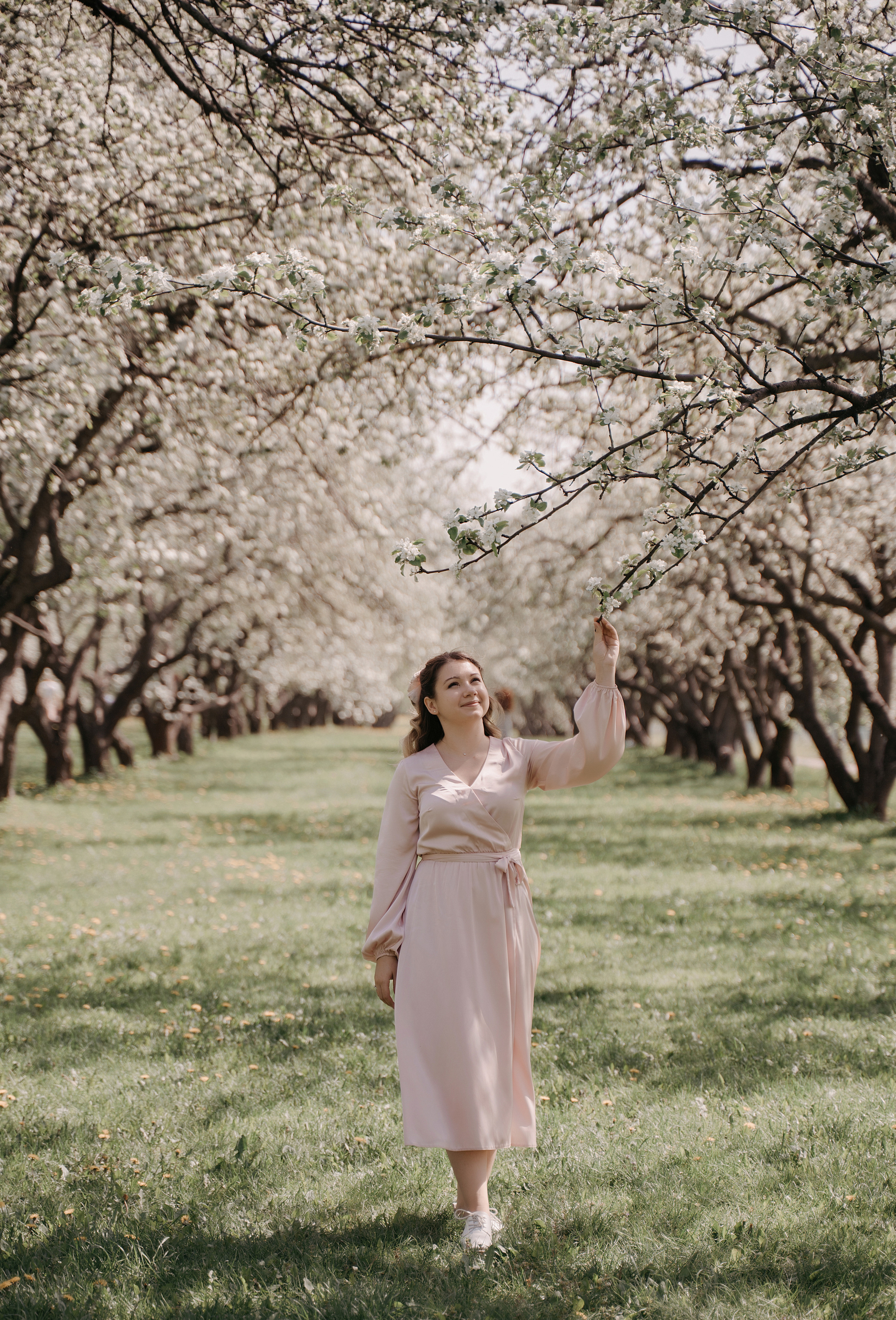 Фотосессия в яблонях. Свадебный фотограф