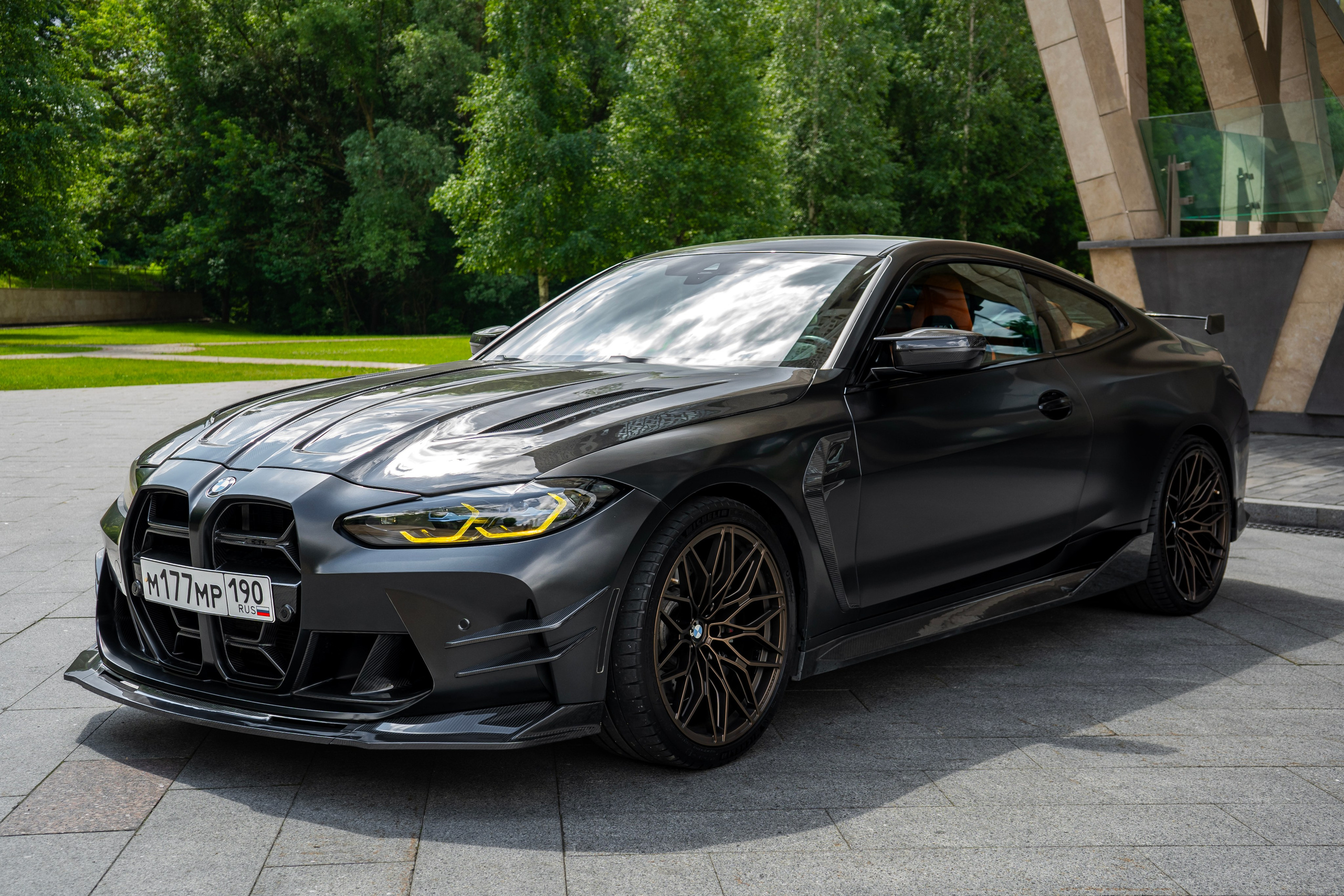 BMW M4 (Black matte). Автомобильный фотограф Ногинск Денис Городок