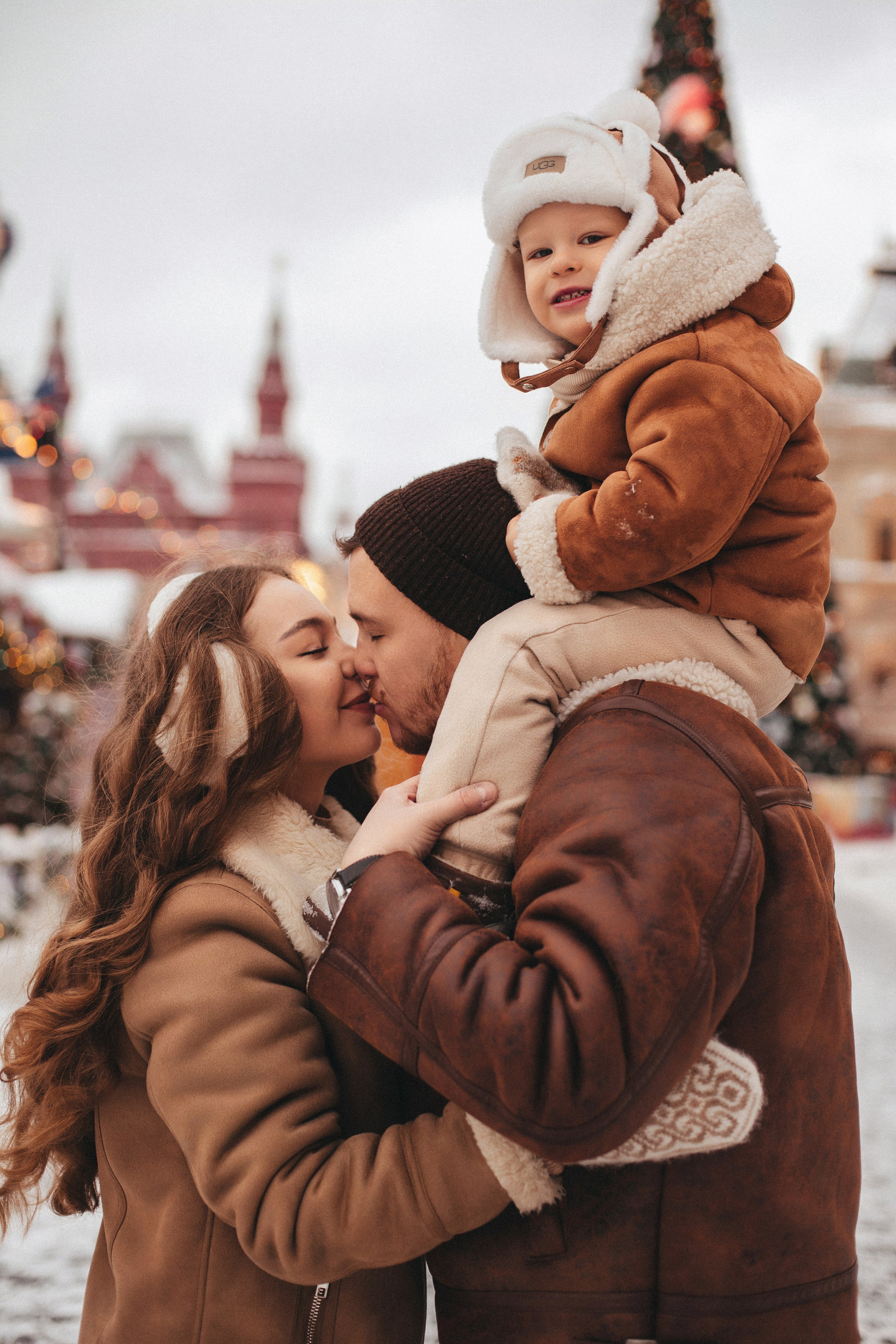 На новогодней ярмарке. Семейный фотограф в Москве