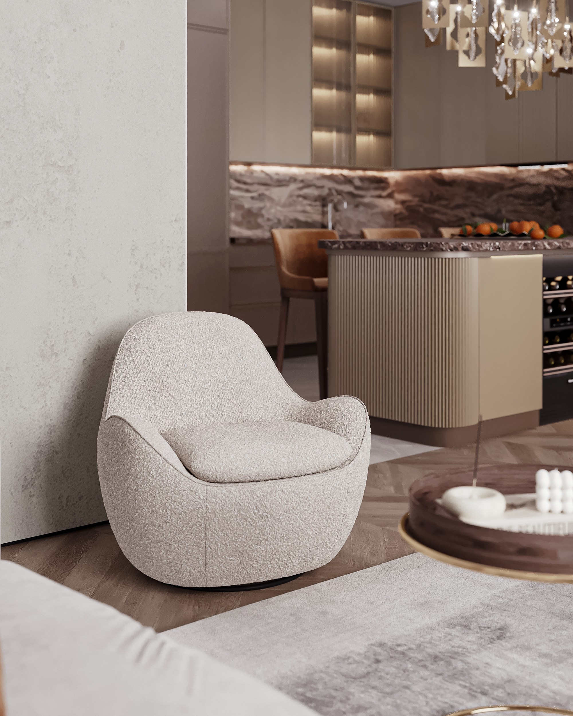 ЖК Хендлайнер 103 м². 3Д-Визуализация Наталья Макогонова