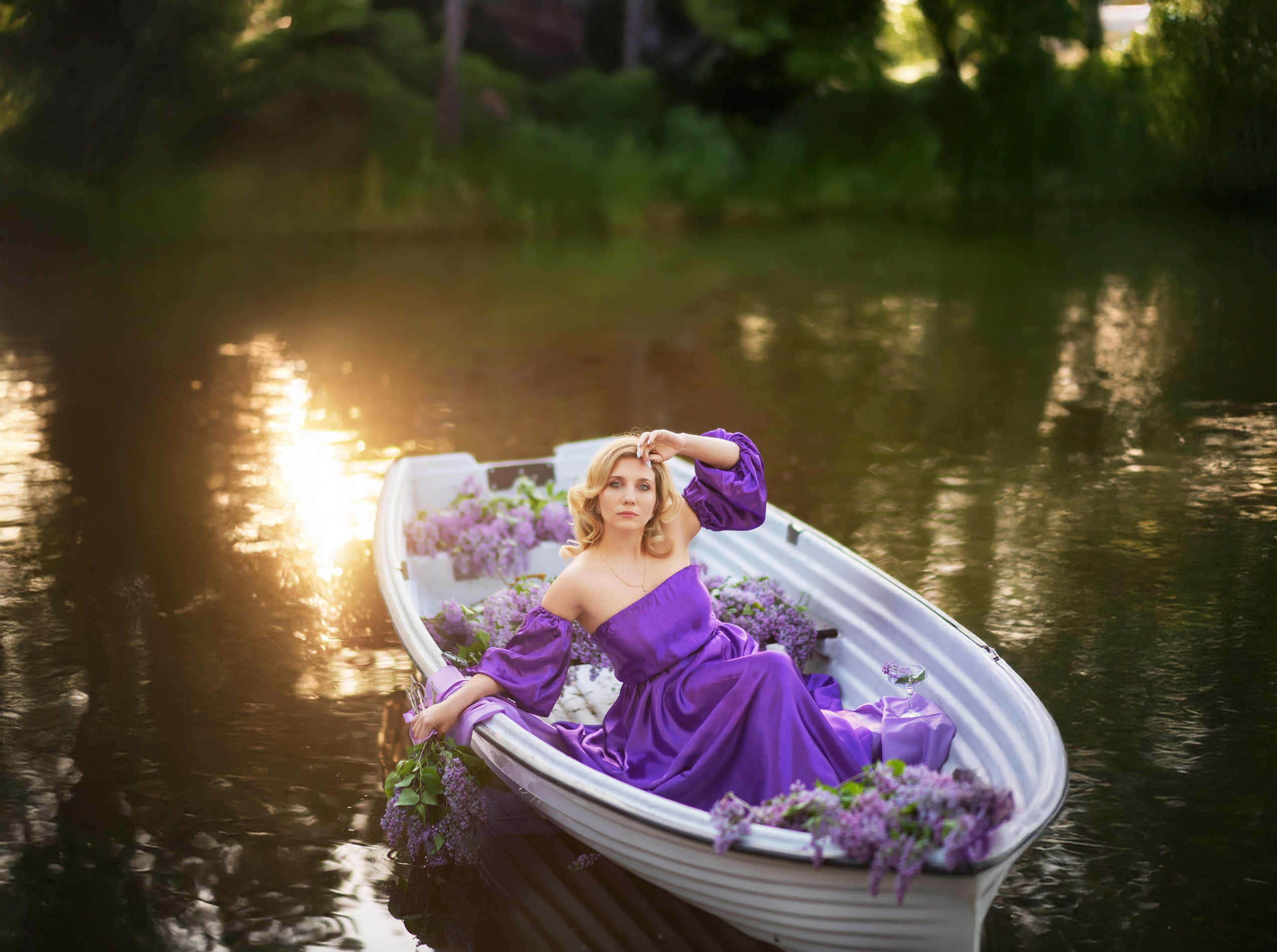 Фотопроект «Лодка с сиренью». Детский и семейный фотограф Москва Рязань