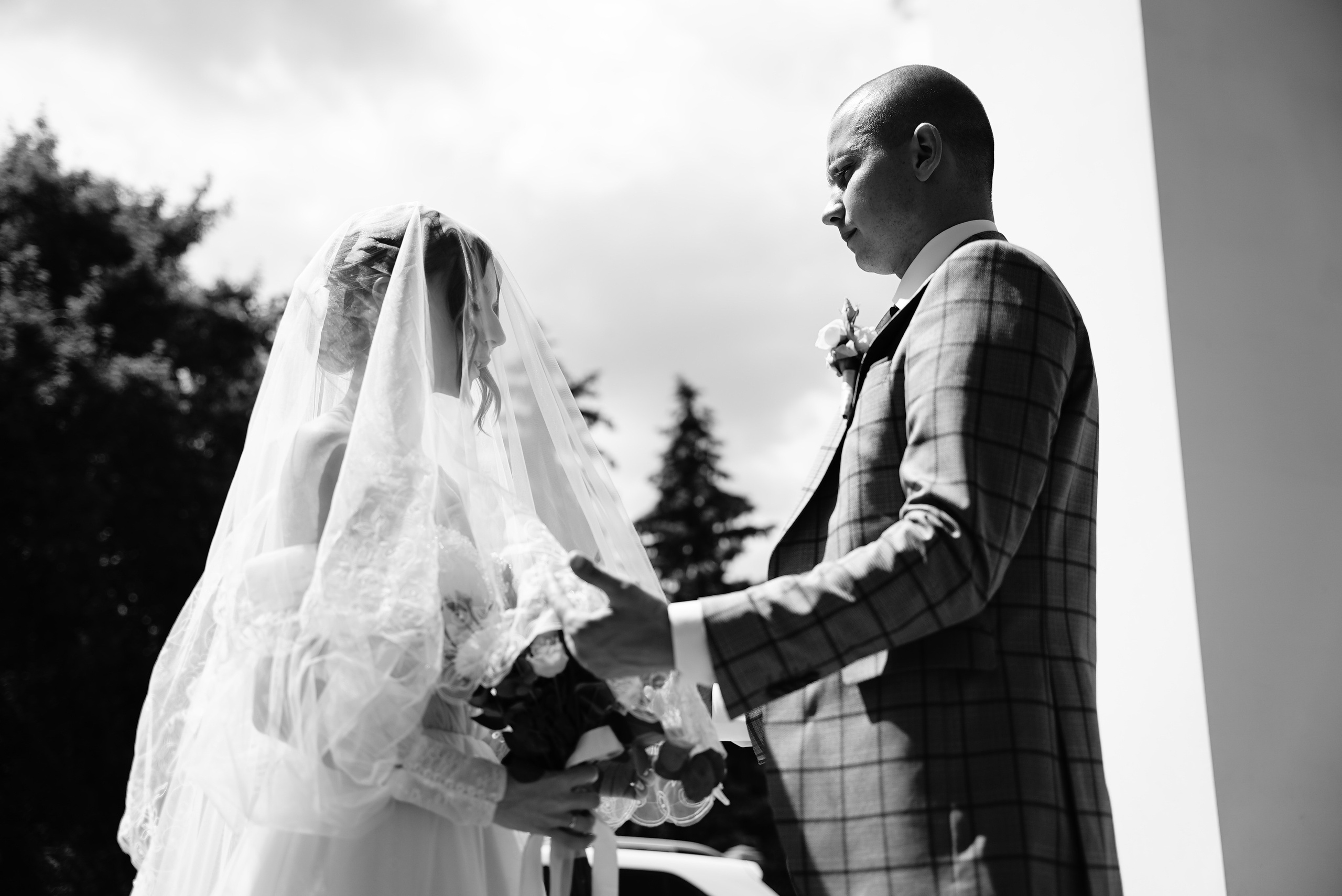 Сергей и Юлиана чб. Свадебный фотограф в Самаре Анна Ковалева