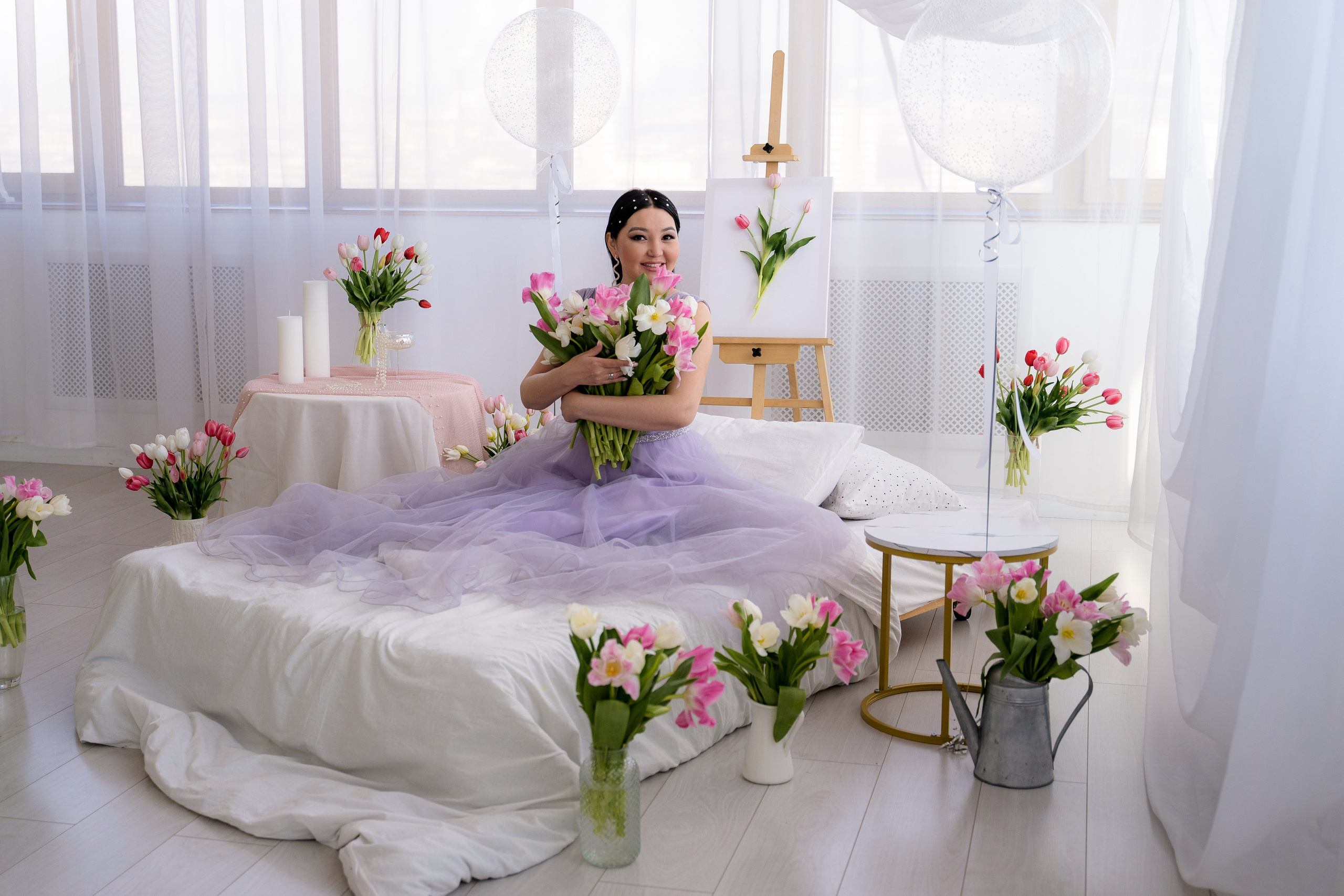 Тюльпановое настроение. Фотостудия Малина в городе Улан-Удэ. Фотограф Ирина Жарникова