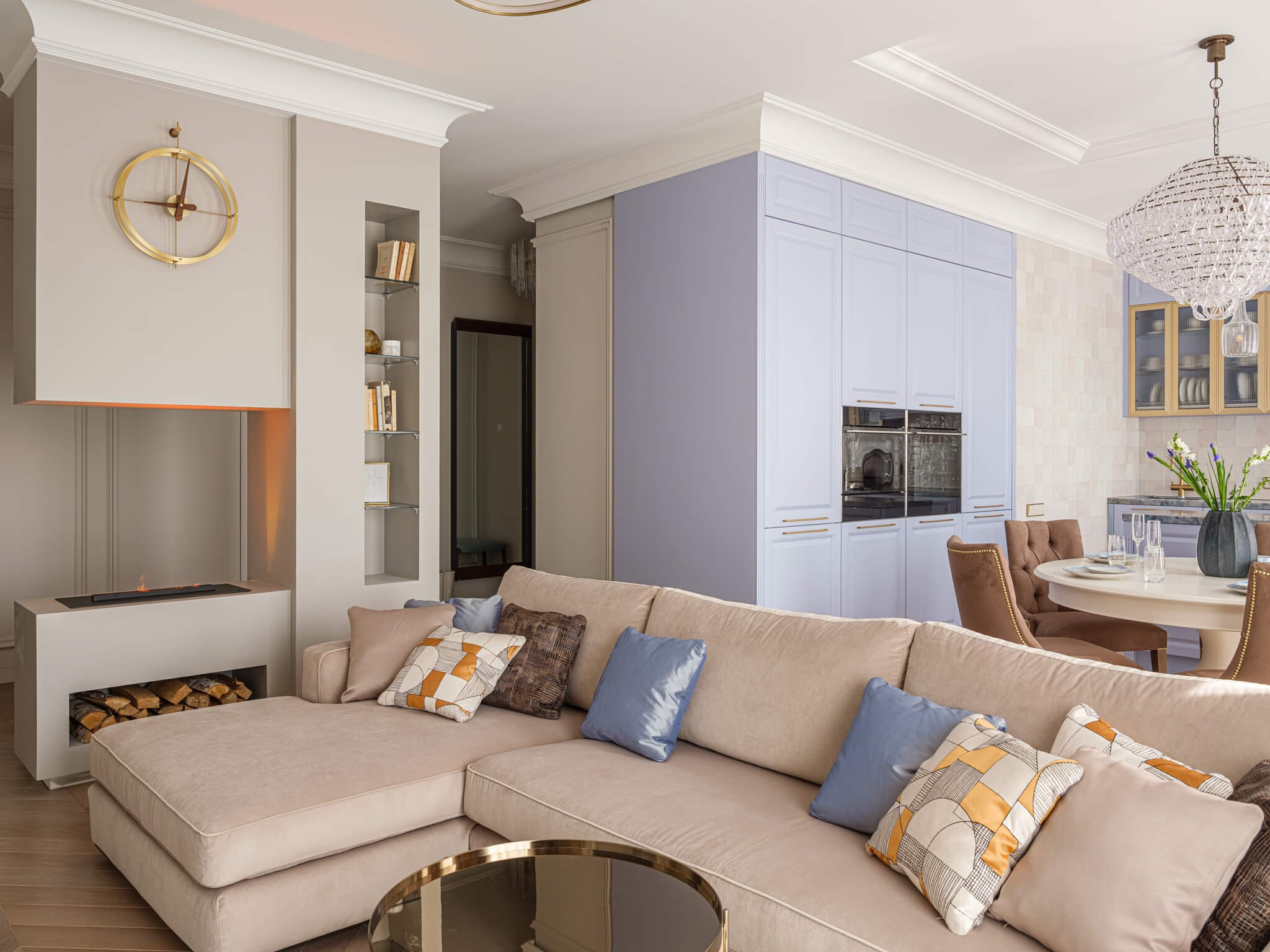 Квартира: дизайн Юлия Соколова, съемка для Трио-интерьер. Фотограф Василий Буланов