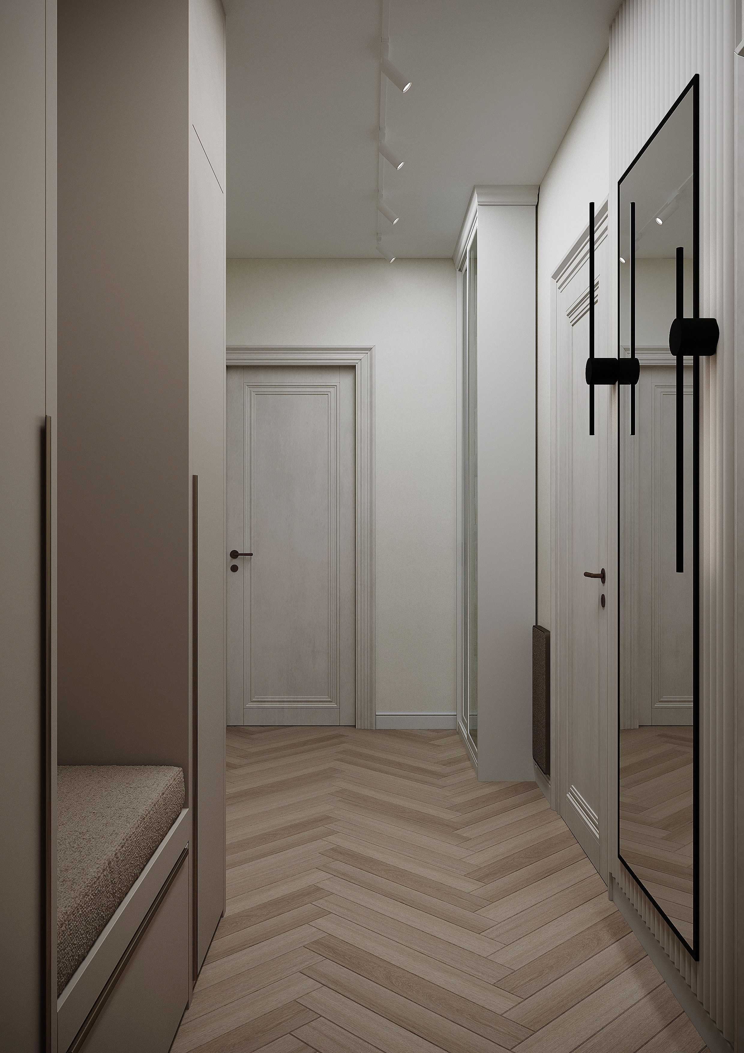 Просторная нежная квартира для милых девушек. Батракова Наталья дизайнер интерьеров Санкт-Петербург Москва Архангель