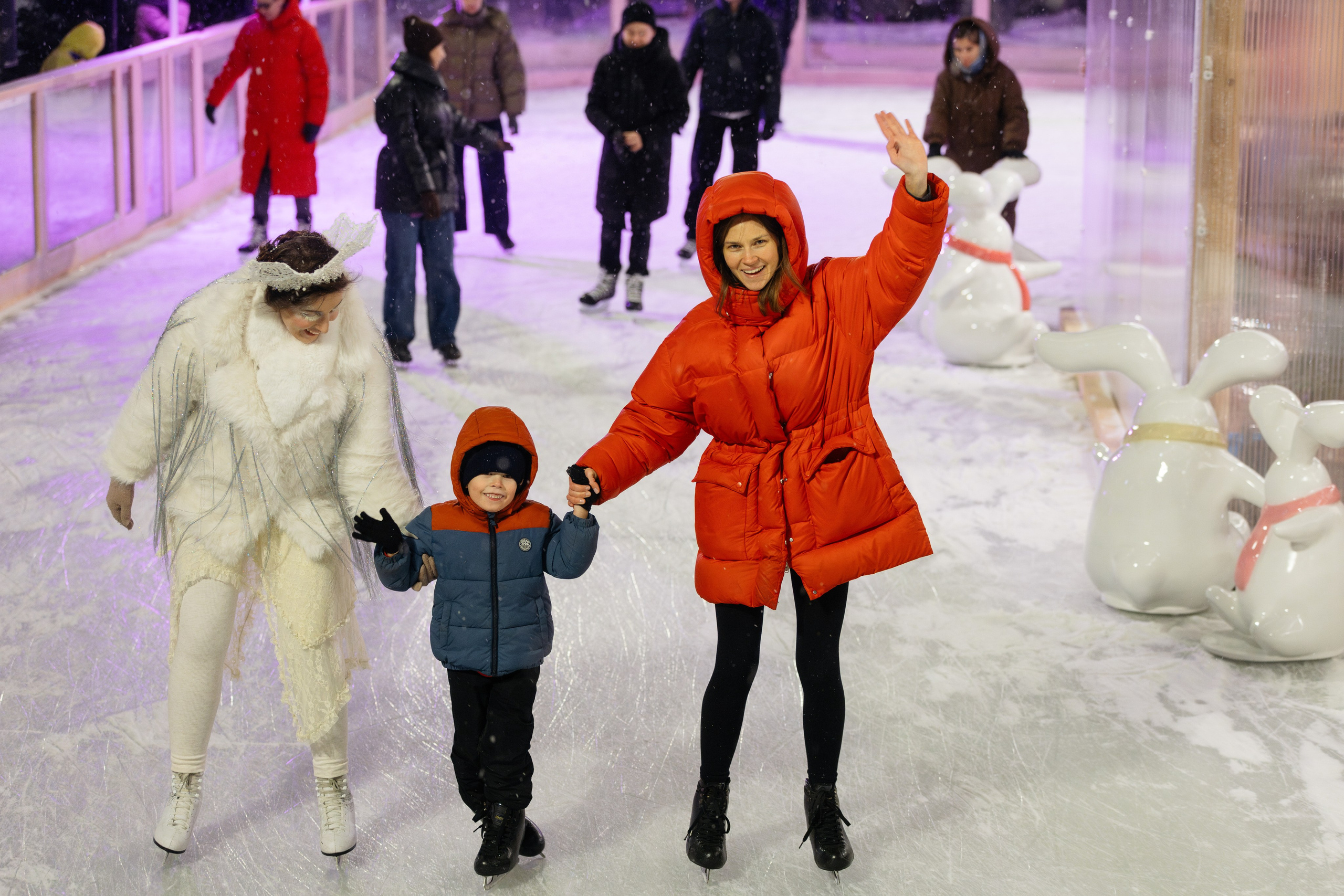 Открытие катка Яндекса. Репортажный фотограф в Москве Лера Зиновьева