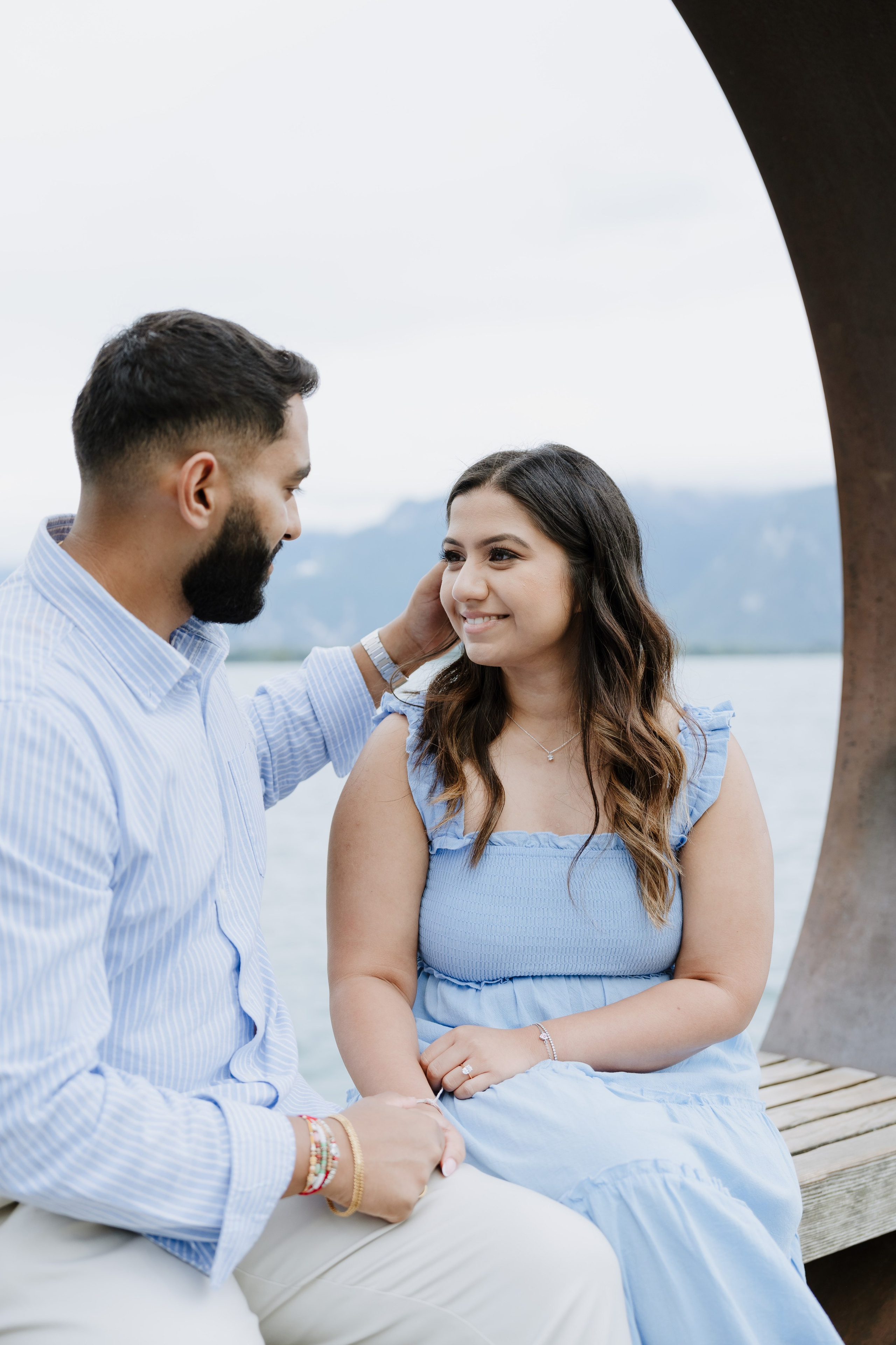 Krishna & Ravi | Proposal Montreux. Professional Wedding Photographer Geneva & Romande Switzerland | Tanya Creator