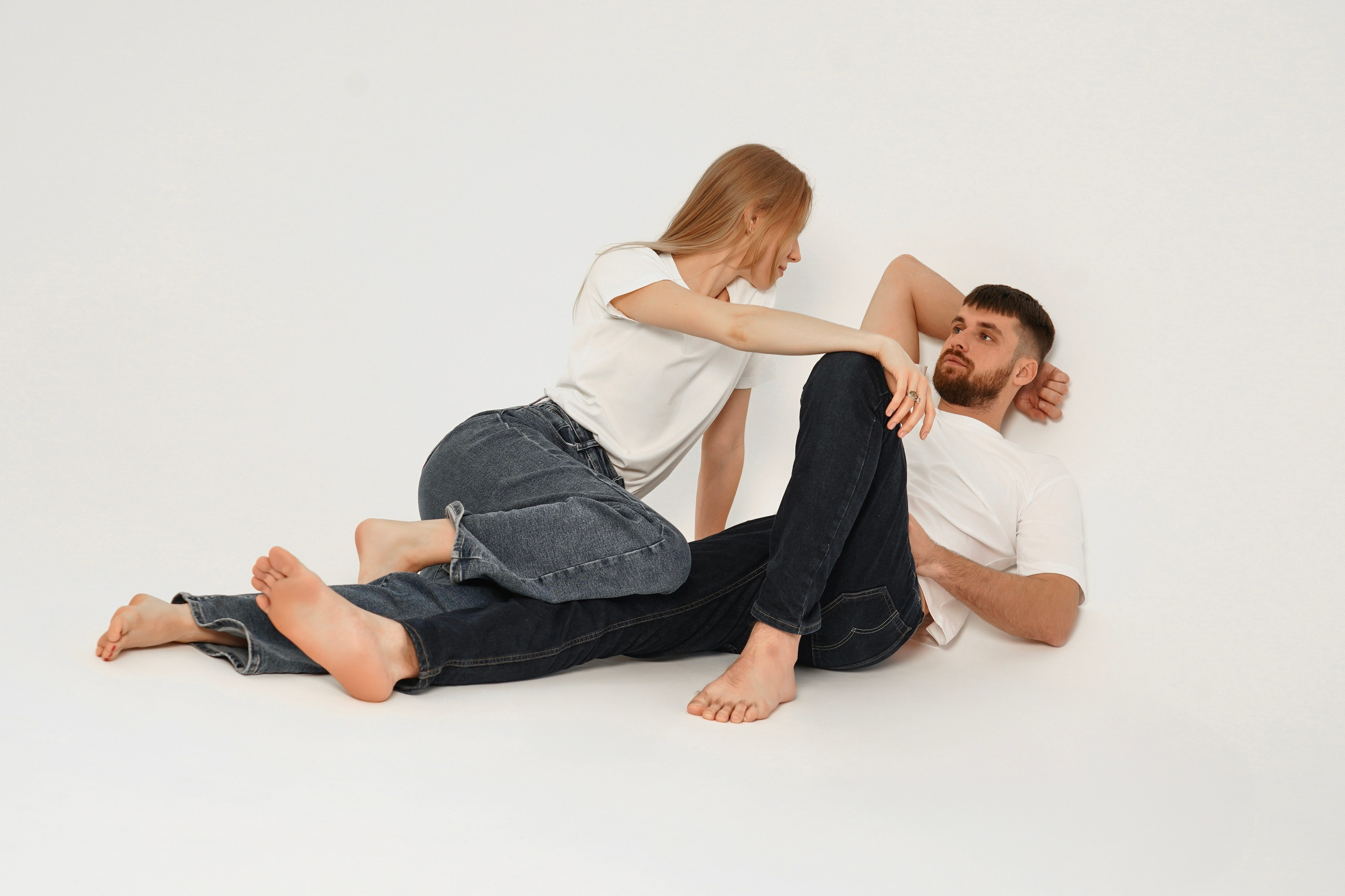 Съемка на циклораме. Юлия и Иван