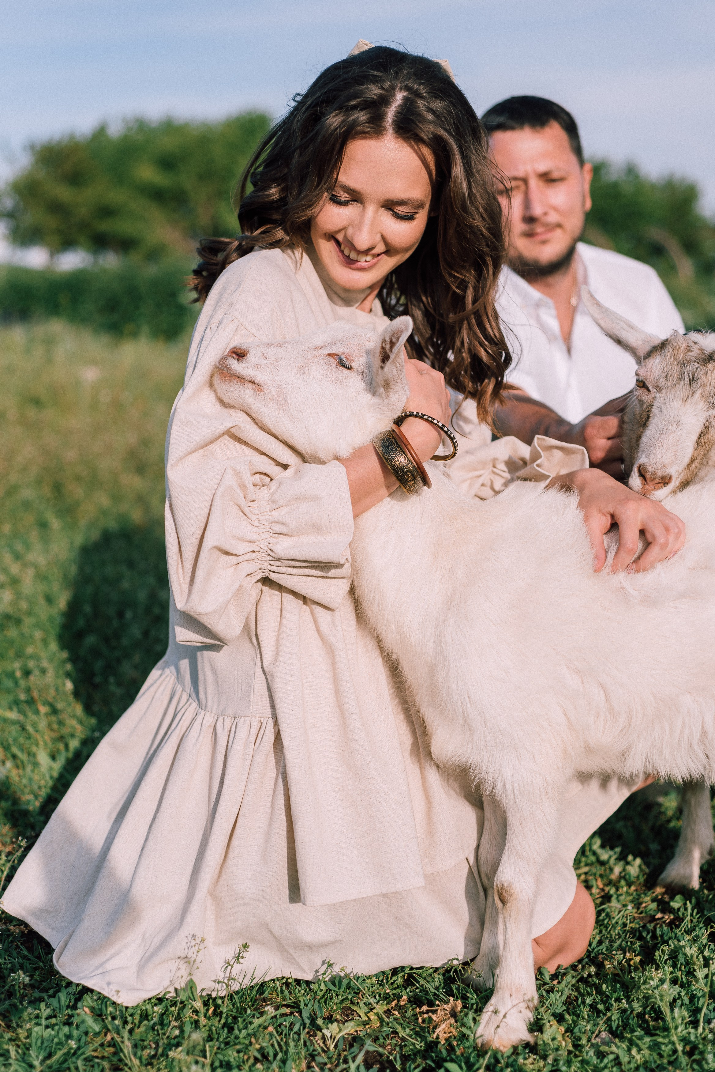 свадьба на ферме с козой