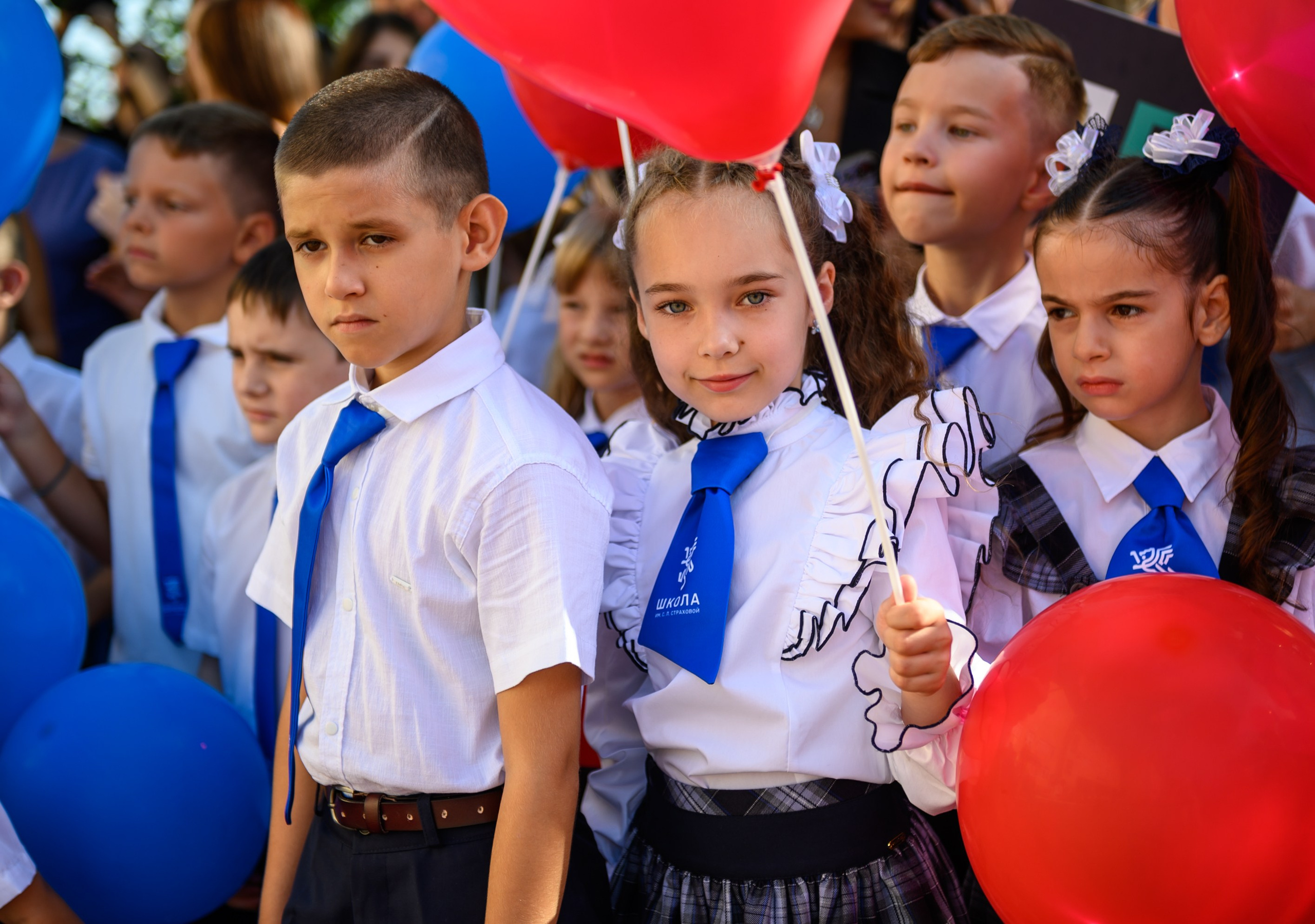 Первый раз в первый класс школа Страховой. Свадебный и семейный фотограф София Невская