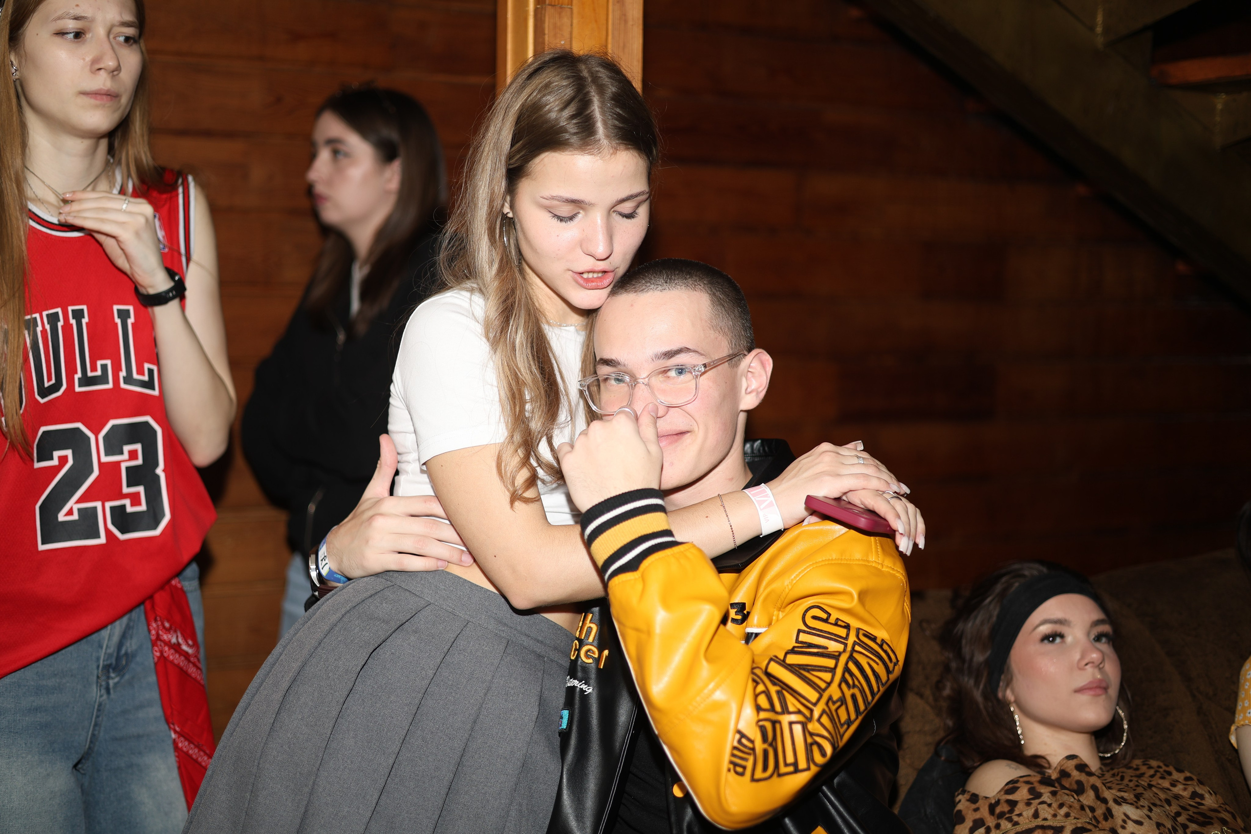 Student american-style party. Mintonov's Film Studio