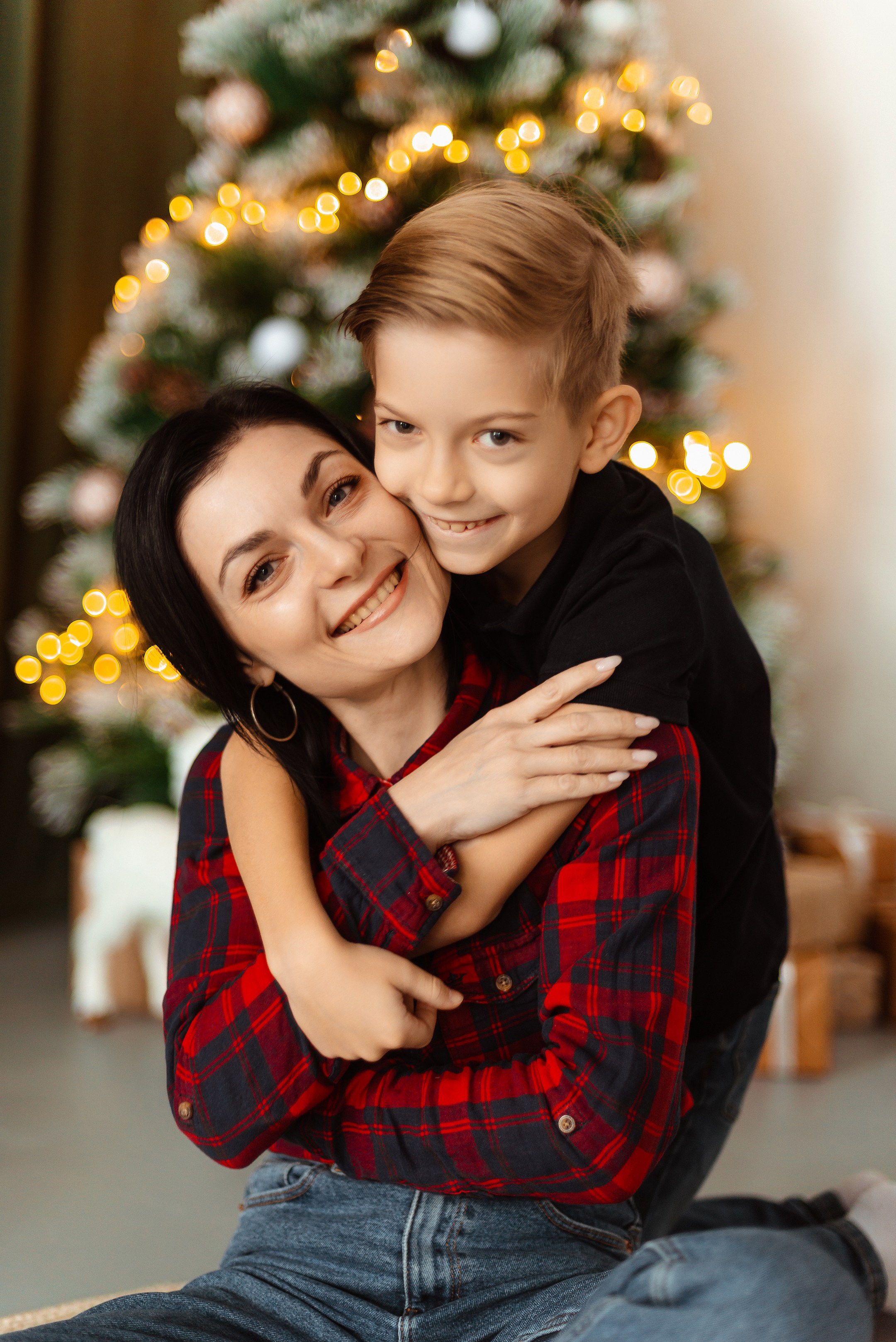 Фотосессия в новогодней студии | Лера, Стёпа и Максим. Фотограф в Самаре | Катерина Гущина