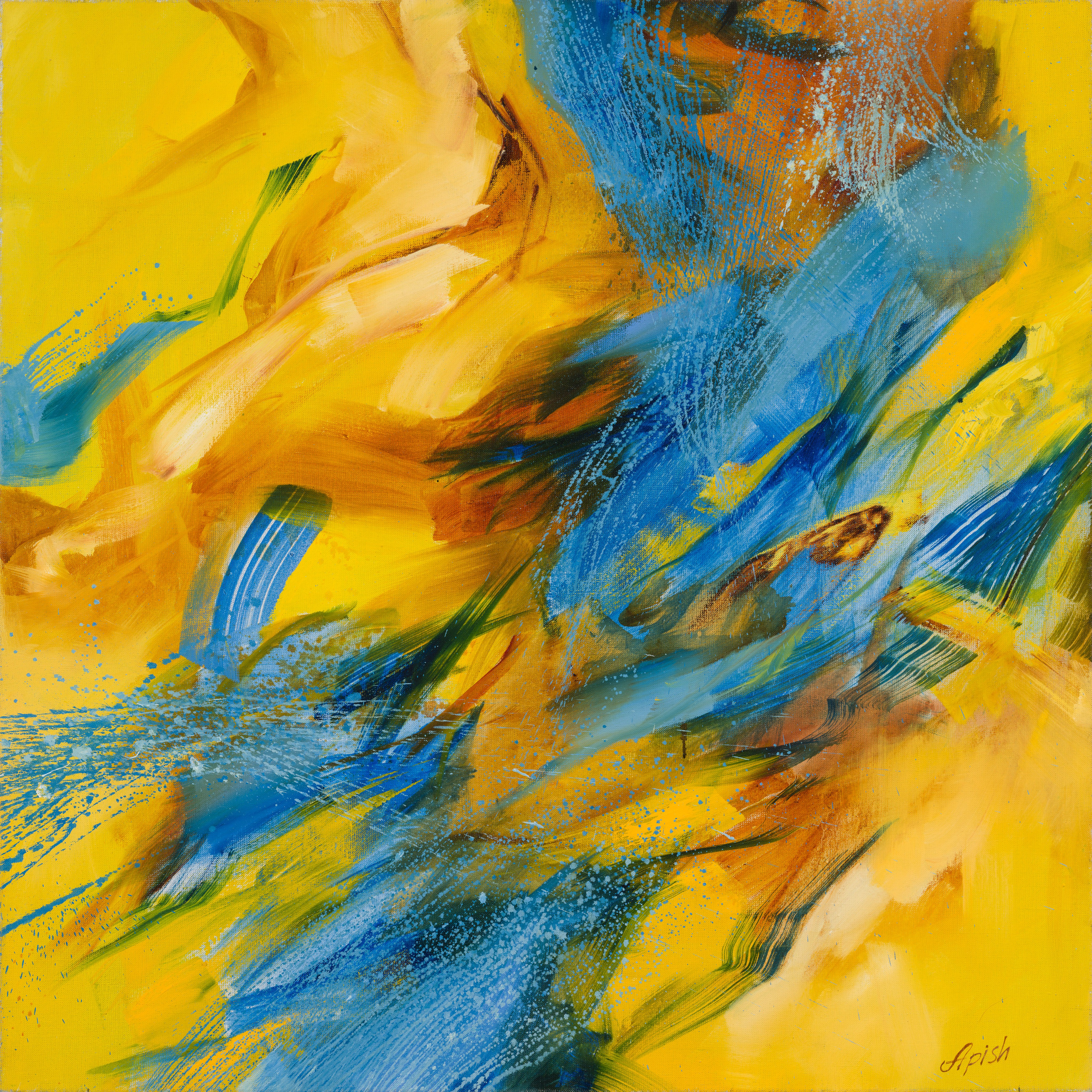 «Противостояние» -&nbsp;художник Алексей Апиш (холст, масло, 85x85 см, 2014)