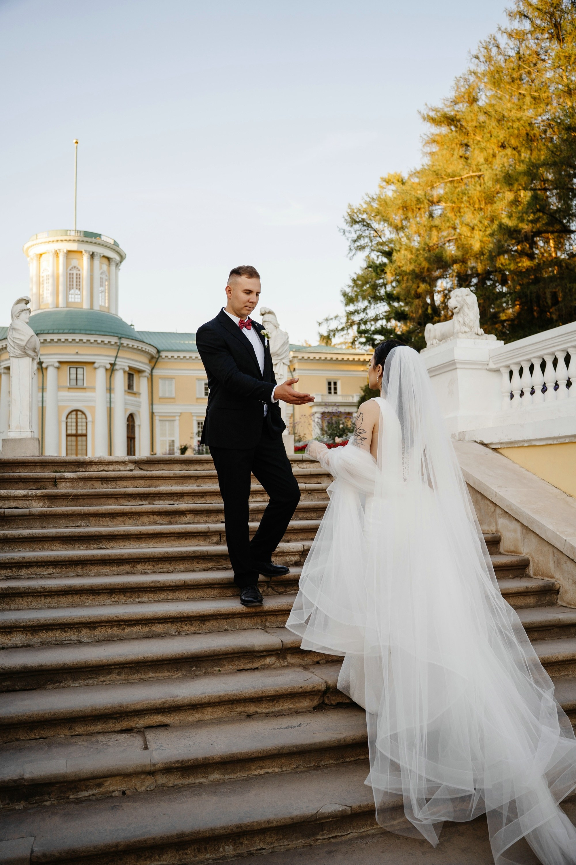 Свадьба в усадьбе Архангельское. Свадебный и семейный фотограф в Москве Светлана Зоткина