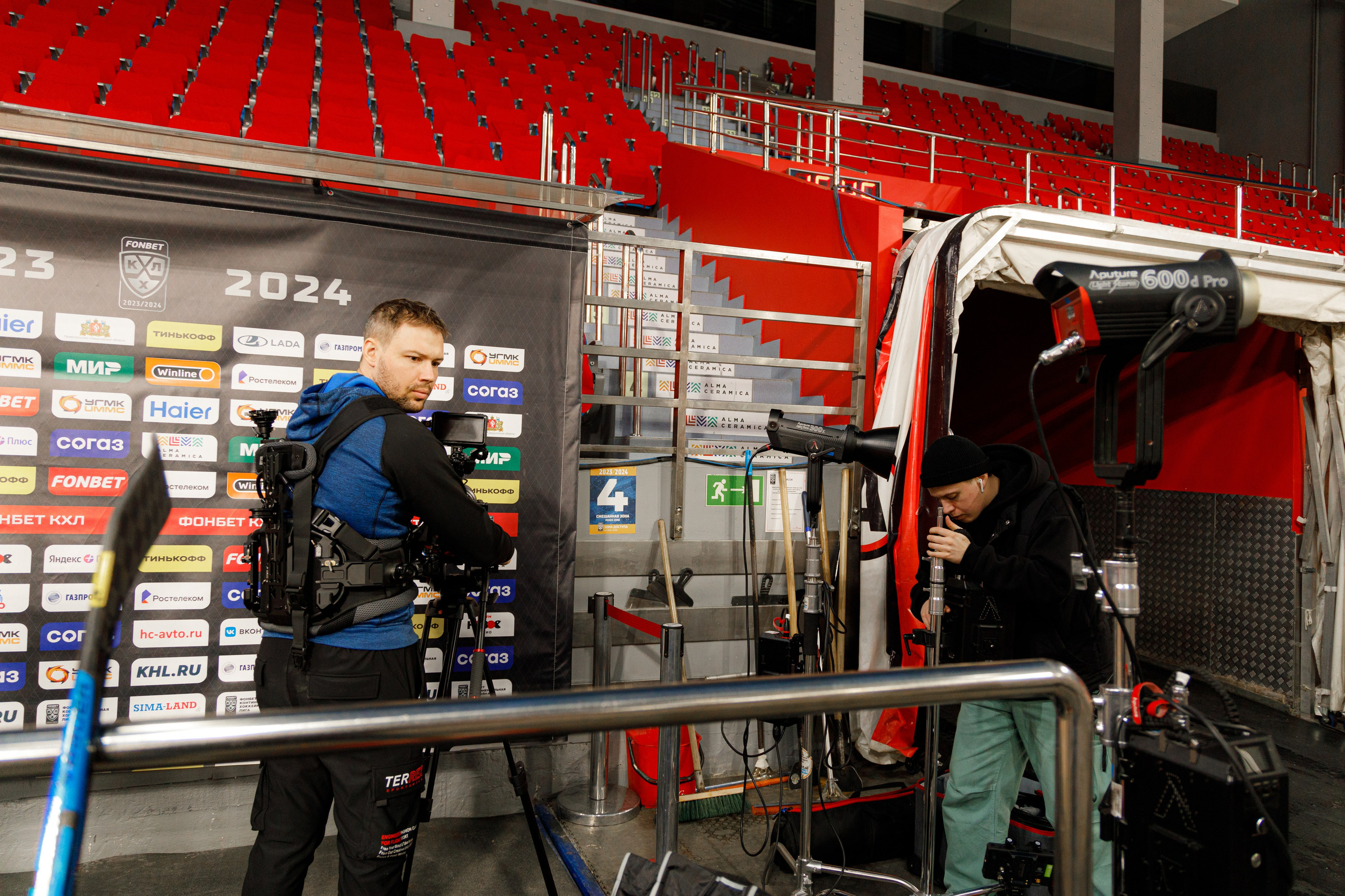 Бэкстейж съемки для Winline. Фотограф в Екатеринбурге Андрей Медведко