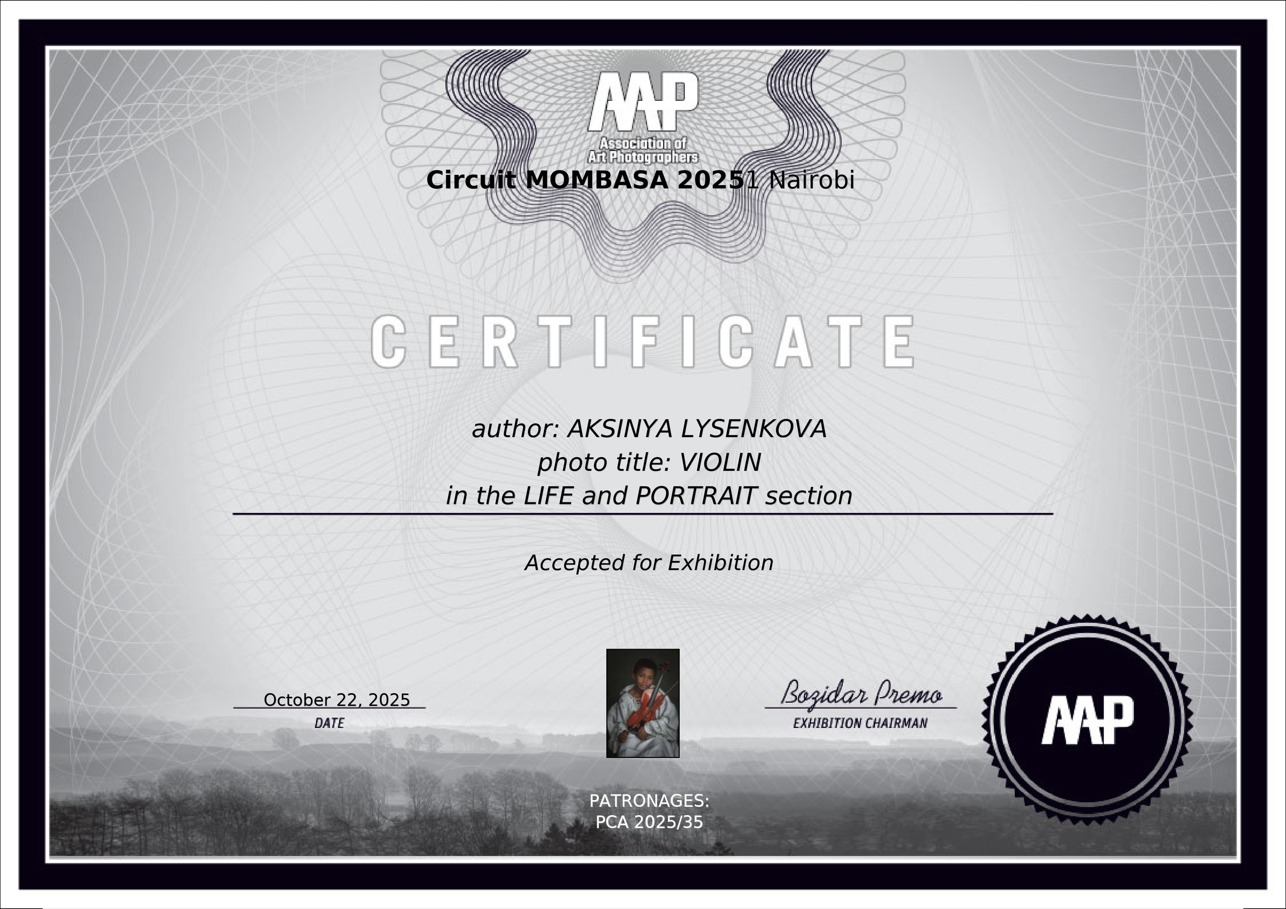 Дипломы. Детский, семейный фотограф в Ижевске и Москве Аксинья Лысенкова ADEN