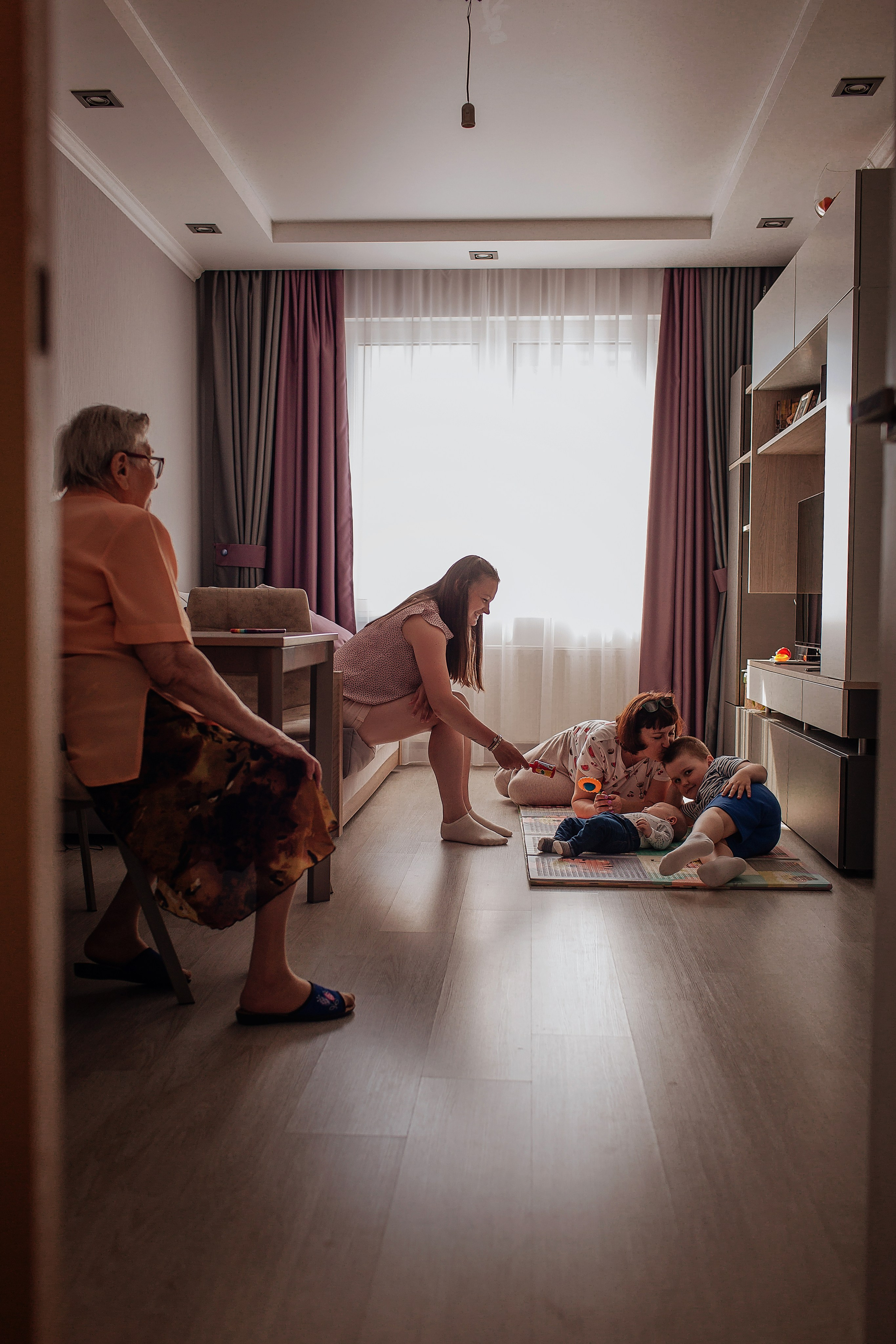 Четыре поколения. Домашнее. Свадебный и семейный фотограф Спб Бошман Ирина