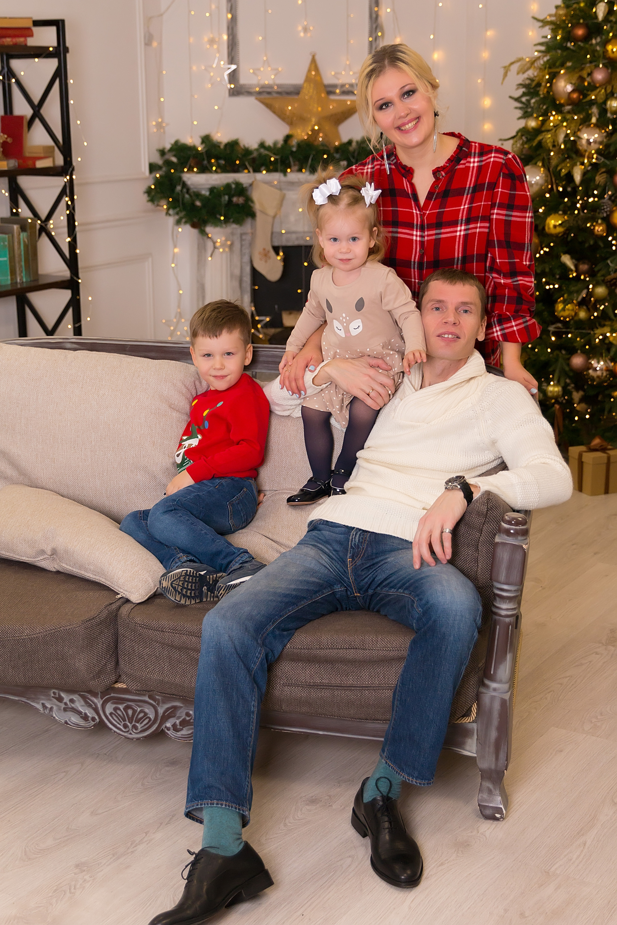 Новогоднее настроение замечательной семьи!. Семейный и детский фотограф в Москве Екатерина Лебедева