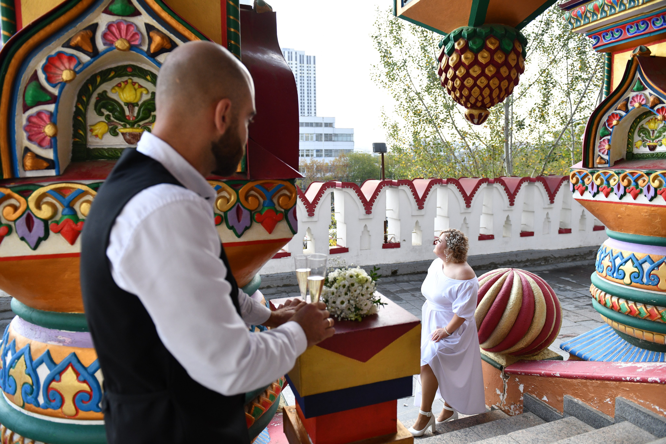 Нина и Максим. Регистрация брака в Измайловском Кремле + Прогулка. Свадебный и портретный фотограф в Москве Галина Борисова