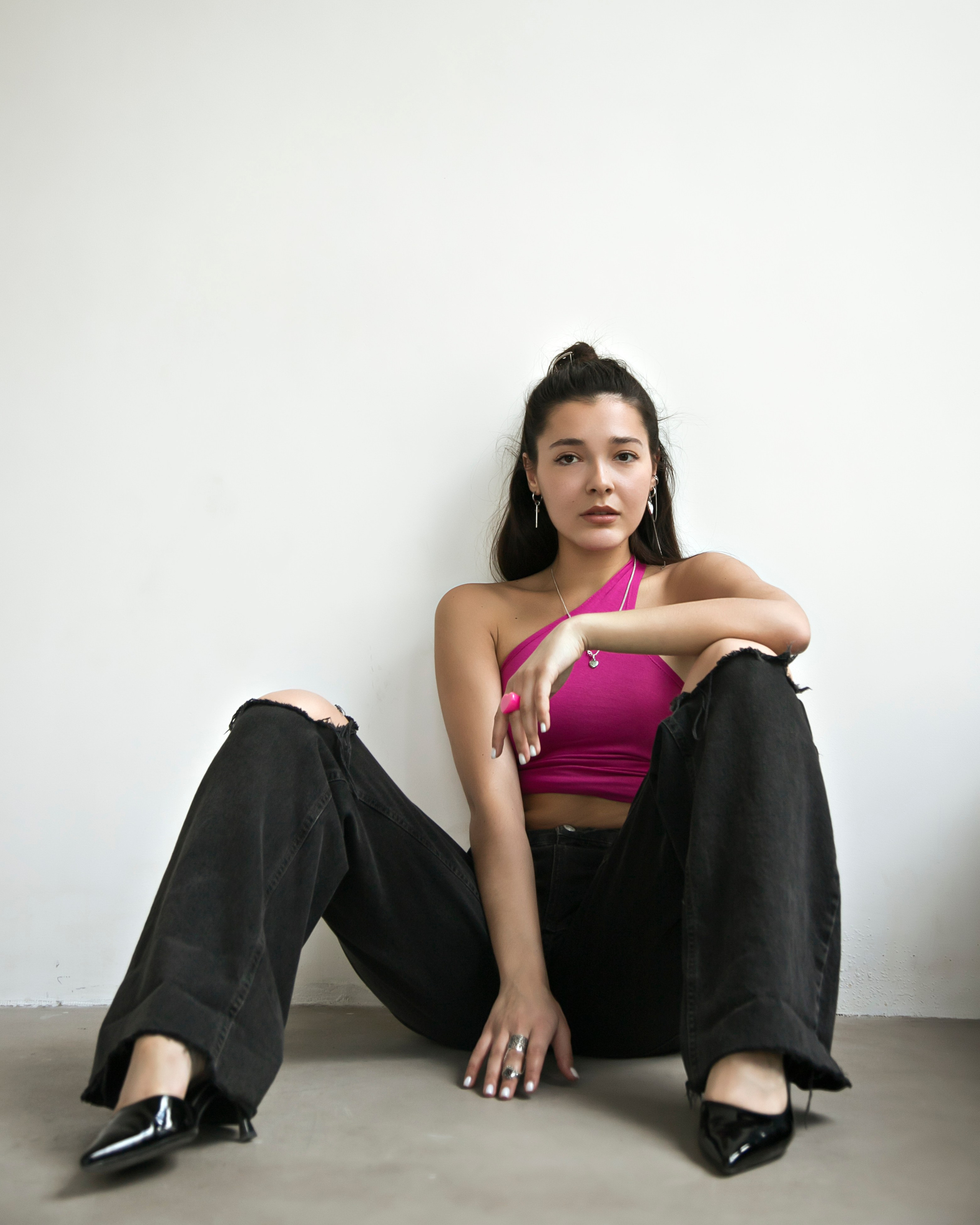 Женская фотосессия в фотостудии. Профессиональный фотограф в Москве