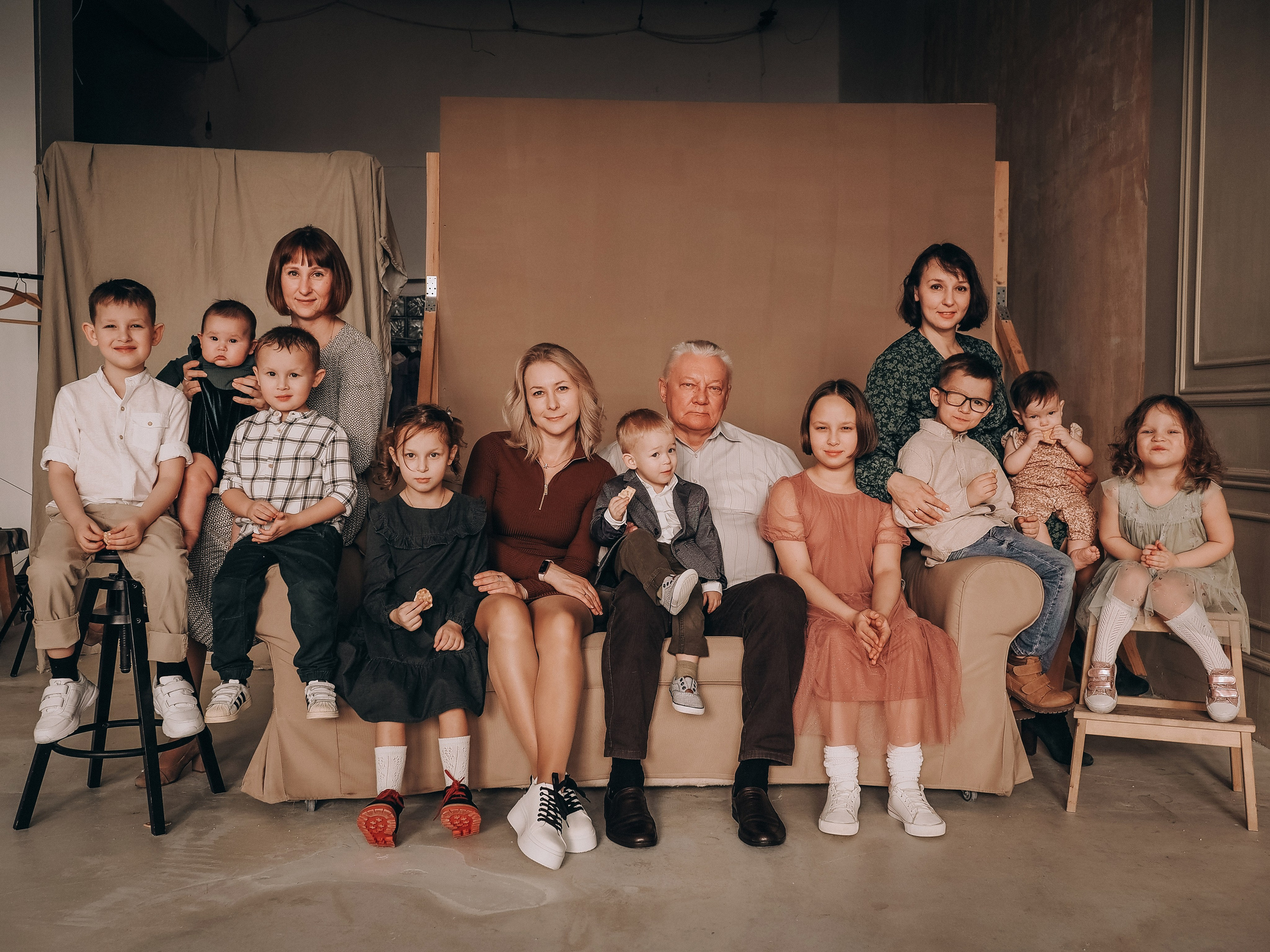 Семья 3 поколения. Семейный фотограф Ольга Барабанова