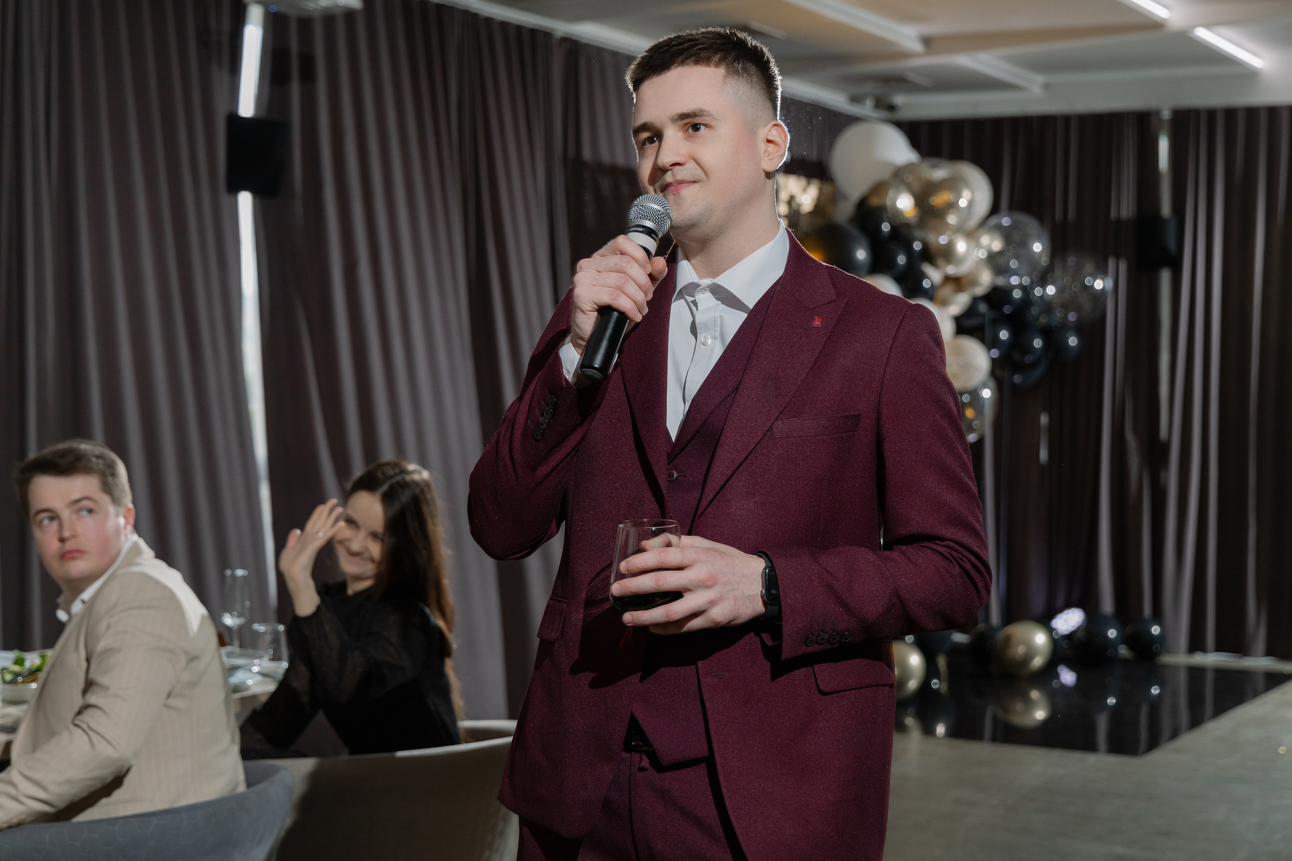 Фотосъемка юбилея в кафе BALDENINI в Минске. Свадебный фотограф в Минске/Беларуси Сергей Спиридонов