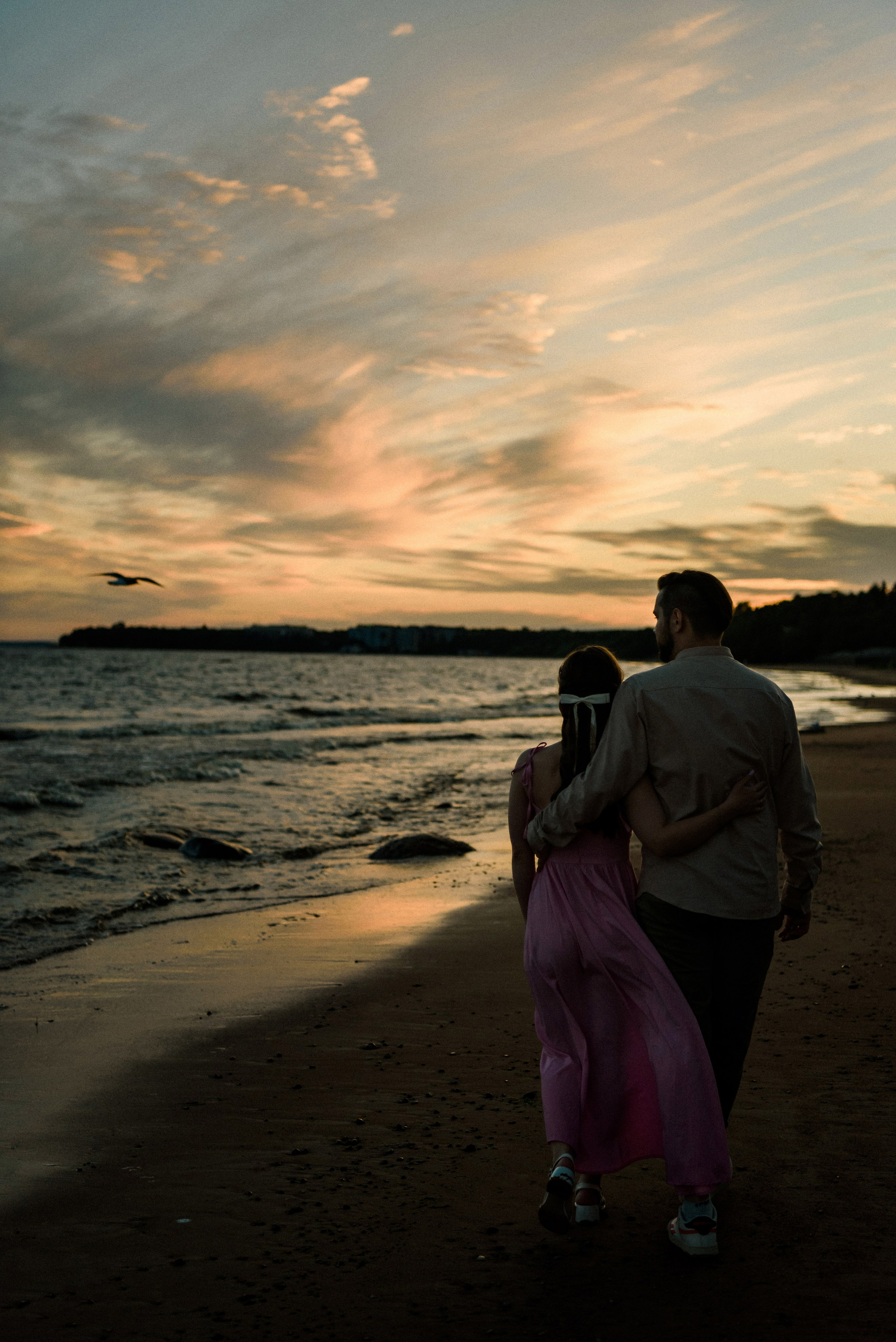 Настя и Вова Финский залив. Свадебный фотограф в Санкт-Петербурге София Шубик