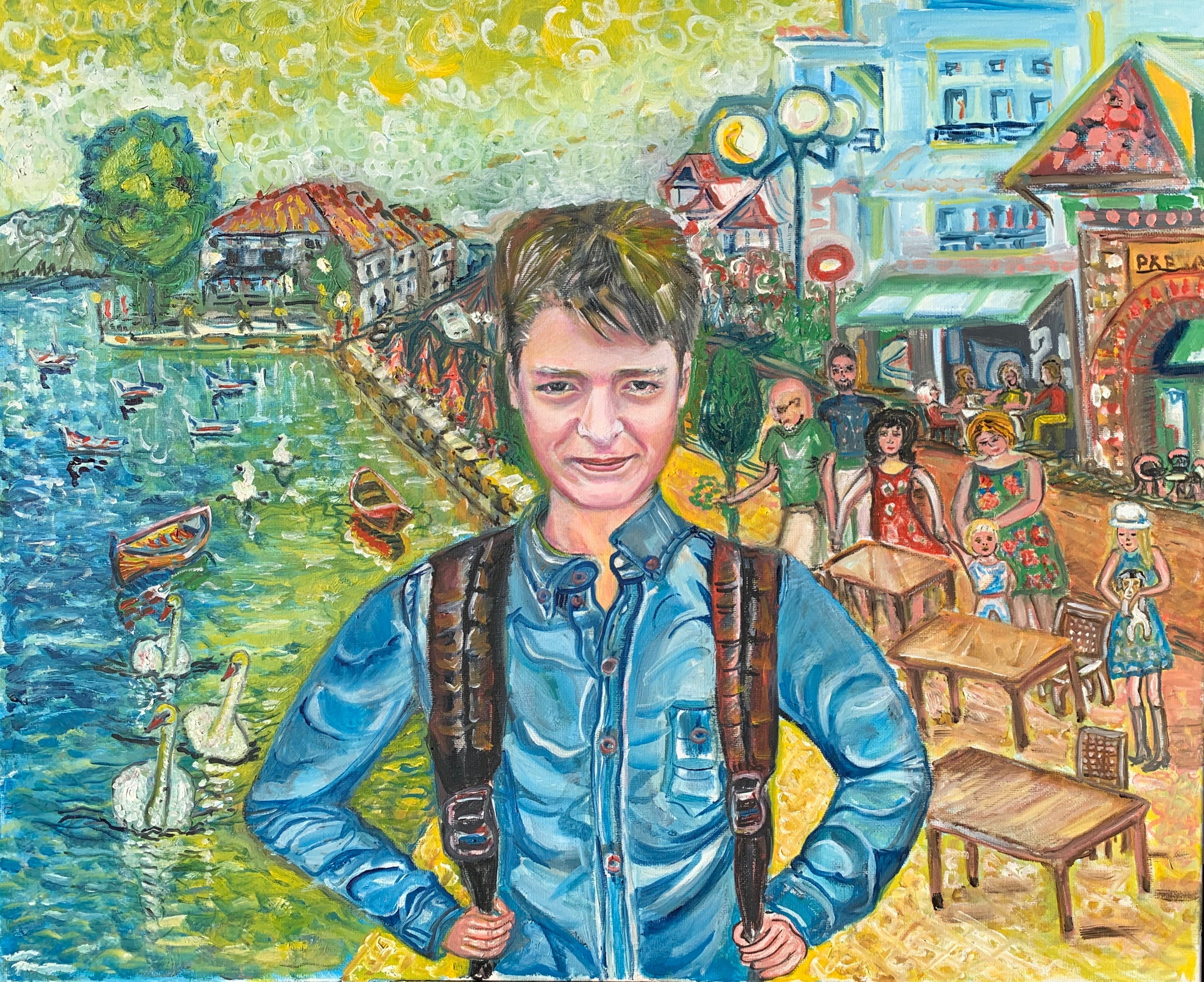 Сын/ Son 50/60 cm acrylic on canvas 2020