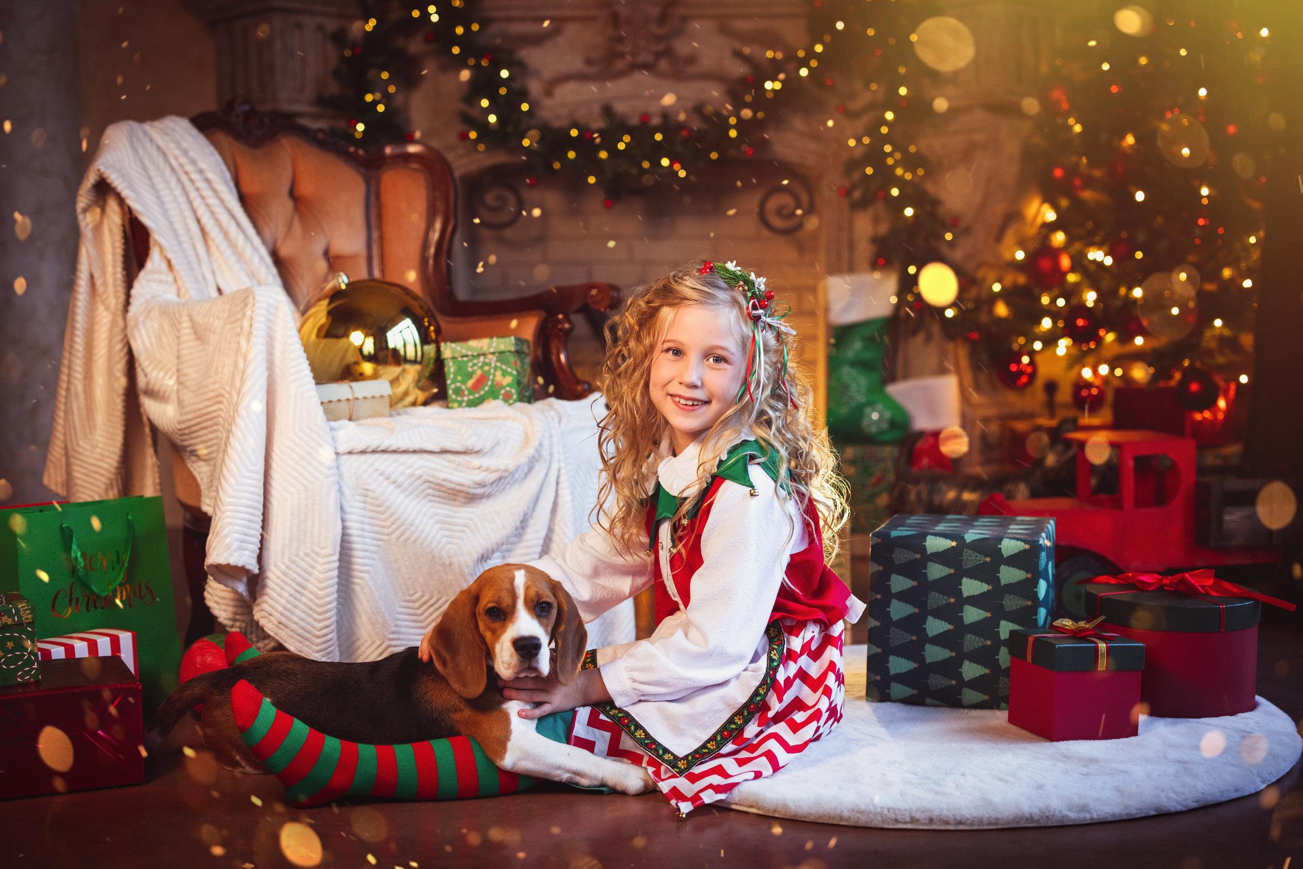 Новогодние ЭЛЬФЫ. Семейный и детский фотограф в Краснодаре Анна Трашкова