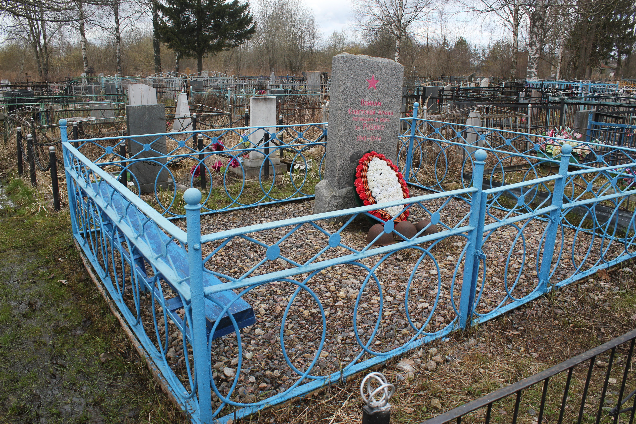 Общий вид захоронения. История Назиевского городского поселения