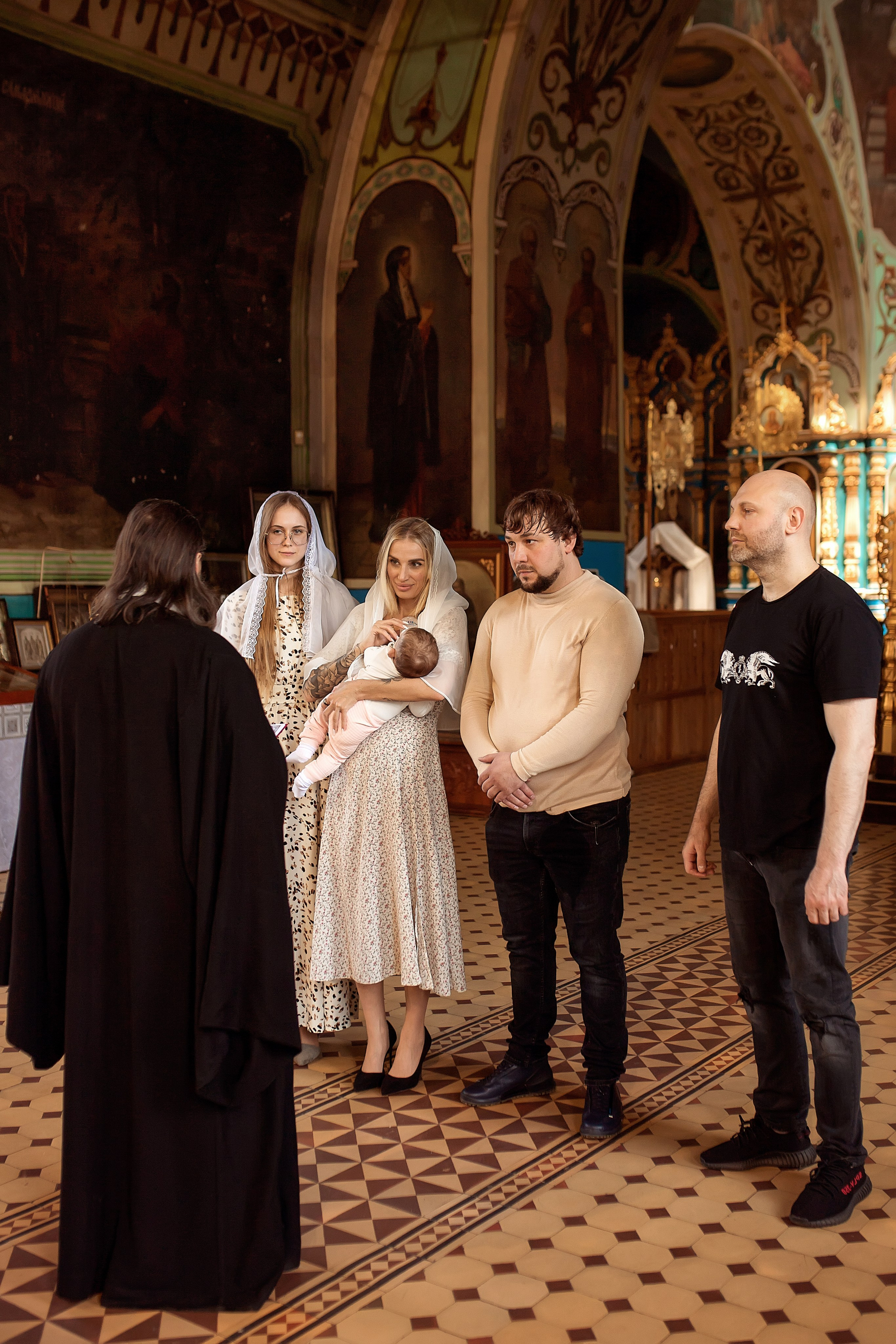 Крещение в Храме Преображения Господня в хуторе Обуховка. Олеся Семейская свадебный и семейный фотограф в Ростове-на-Дону